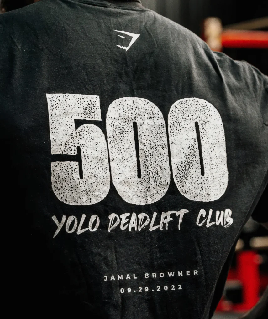 Gymshark 500KG T-Shirt - Black - Image 2