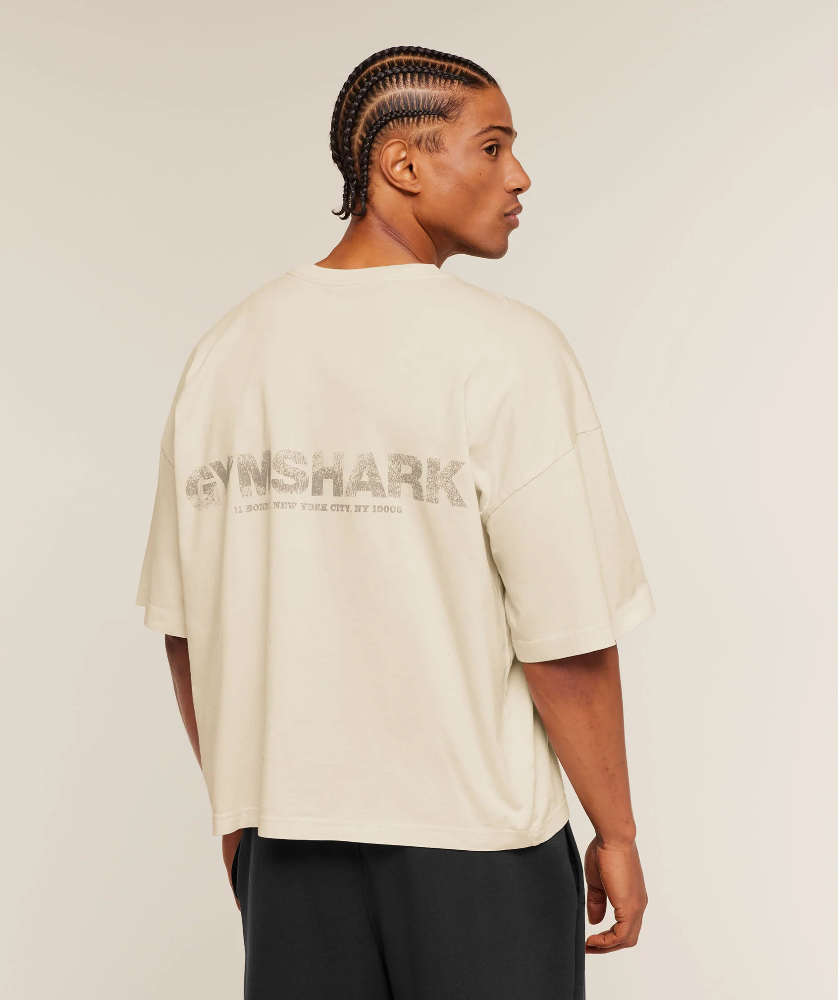 Gymshark Accent Boxy T-Shirt - Tinted White