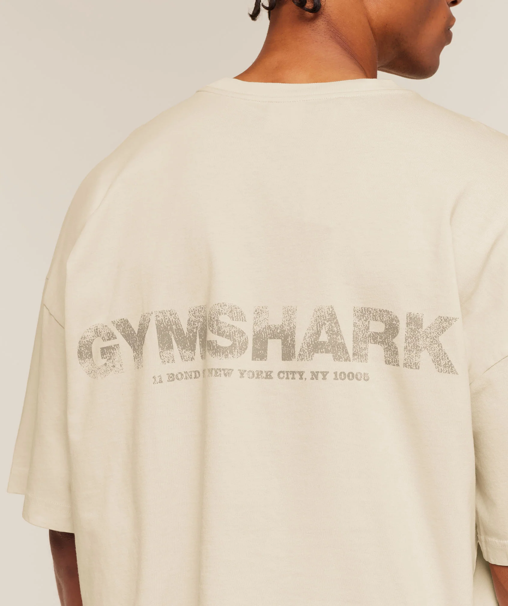 Gymshark Accent Boxy T-Shirt - Tinted White - Image 6