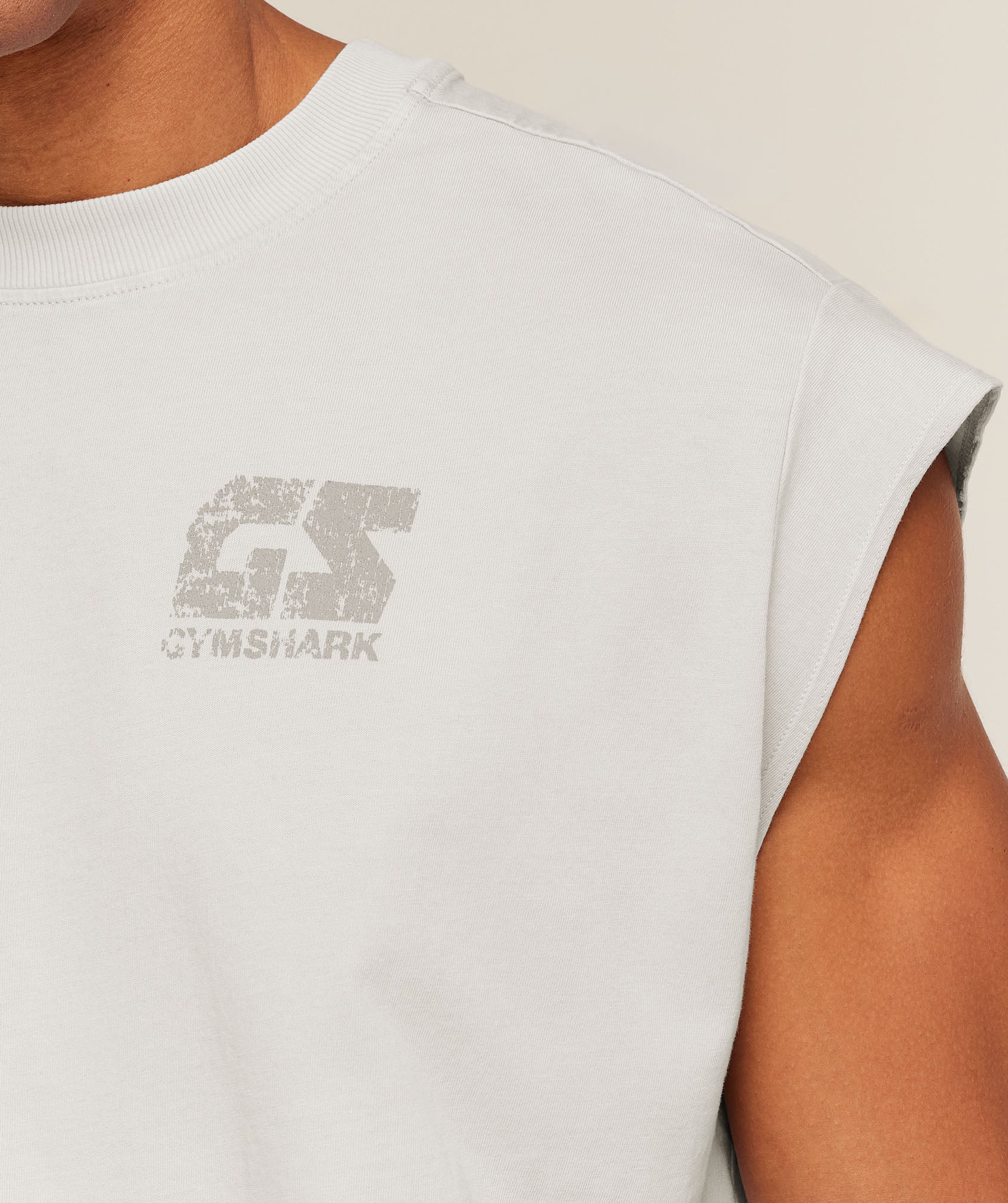 Gymshark Accent Capped Sleeve T-Shirt - Light Grey - Image 6