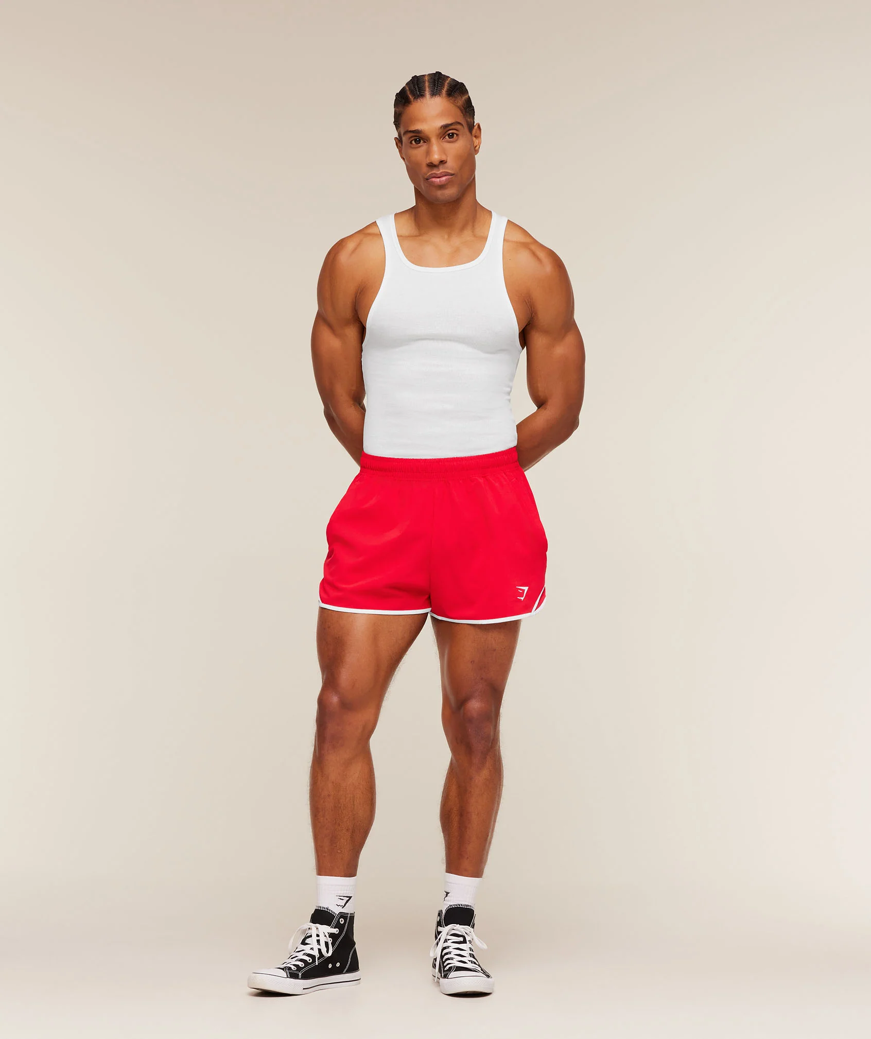 Gymshark Accent Conditioning Shorts - Athletic Red - Image 4