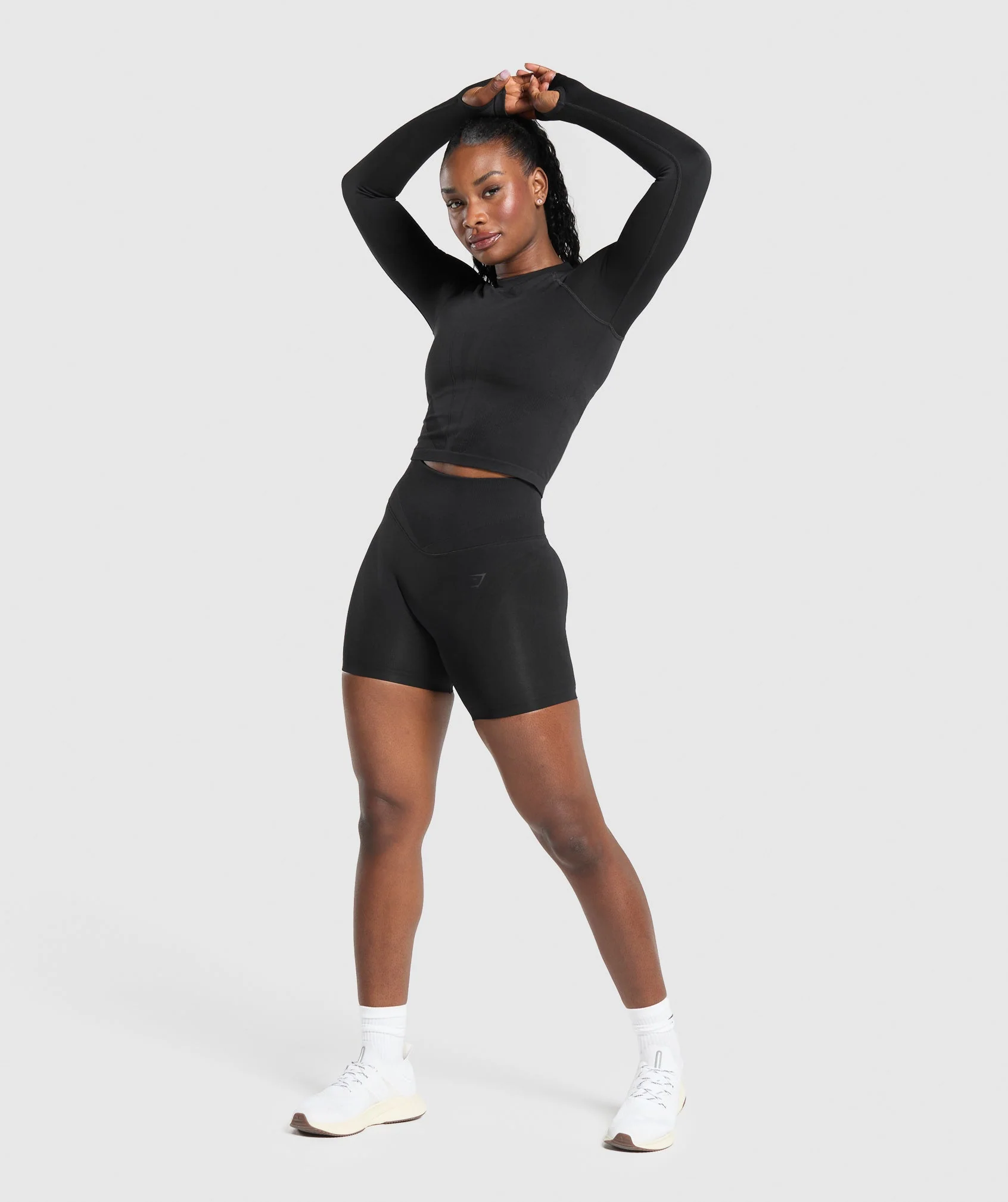 Gymshark Activate Long Sleeve Top - Black - Image 4
