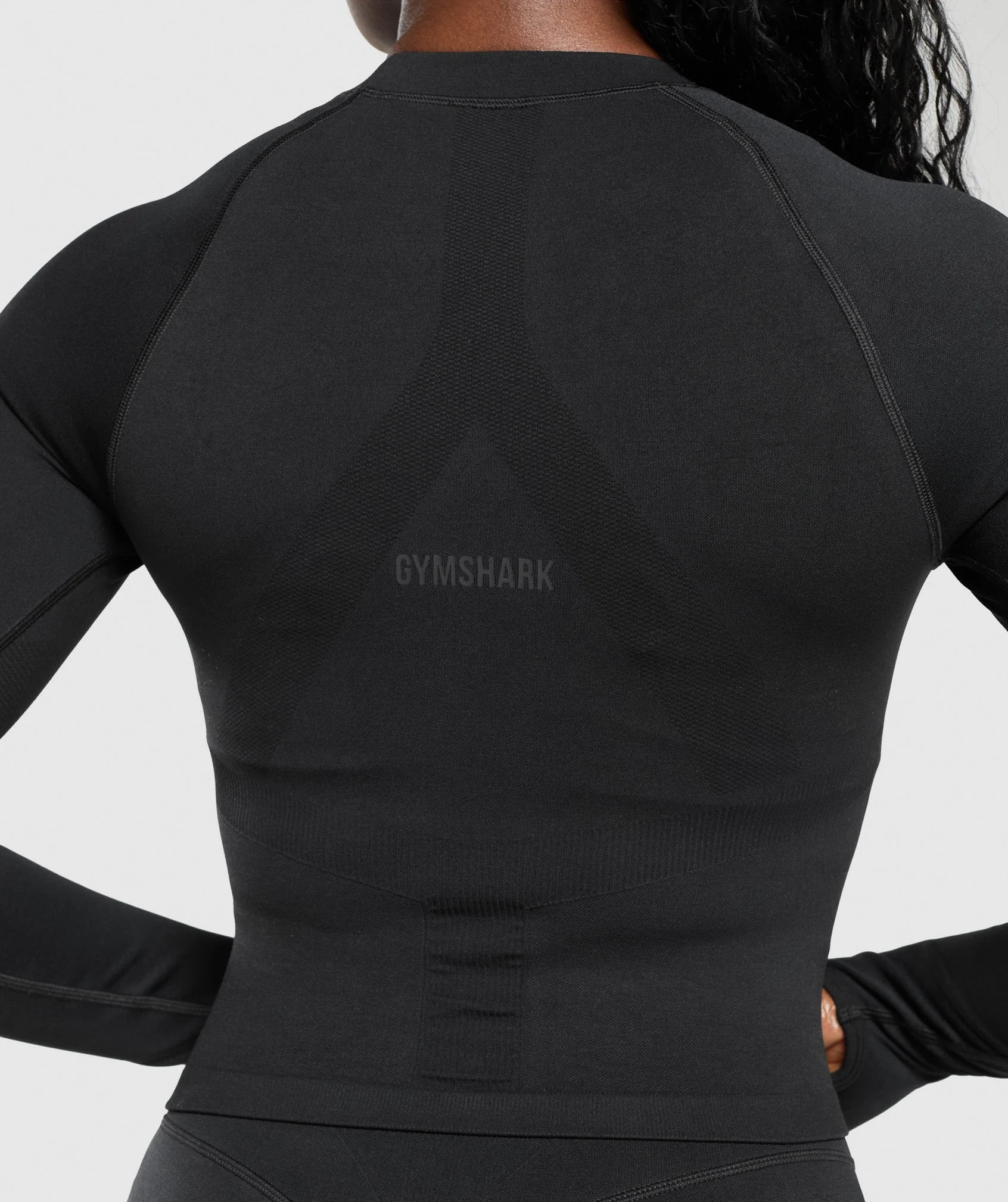 Gymshark Activate Long Sleeve Top - Black - Image 7