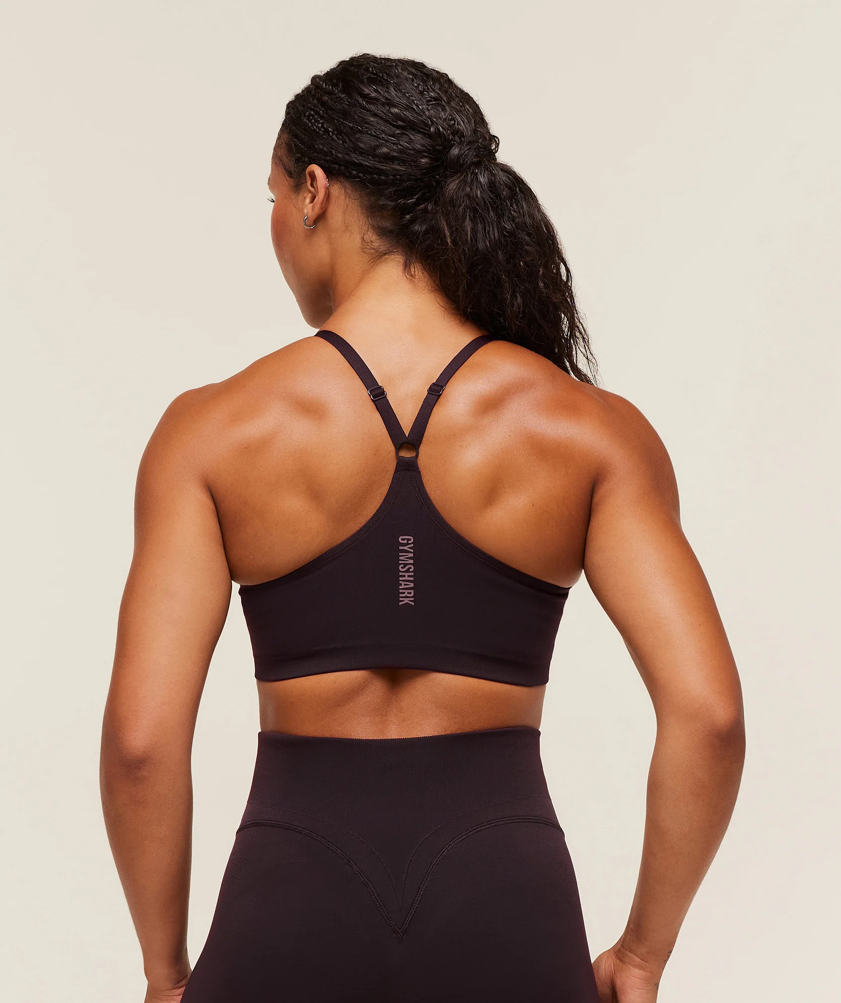 Gymshark Activate Seamless Bralette - Plum Brown - Image 3