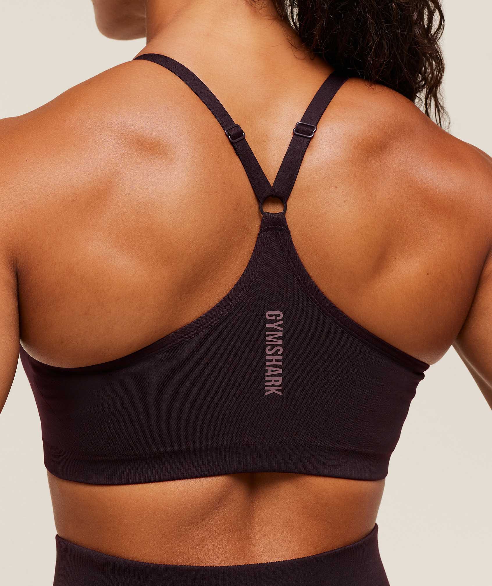 Gymshark Activate Seamless Bralette - Plum Brown - Image 6