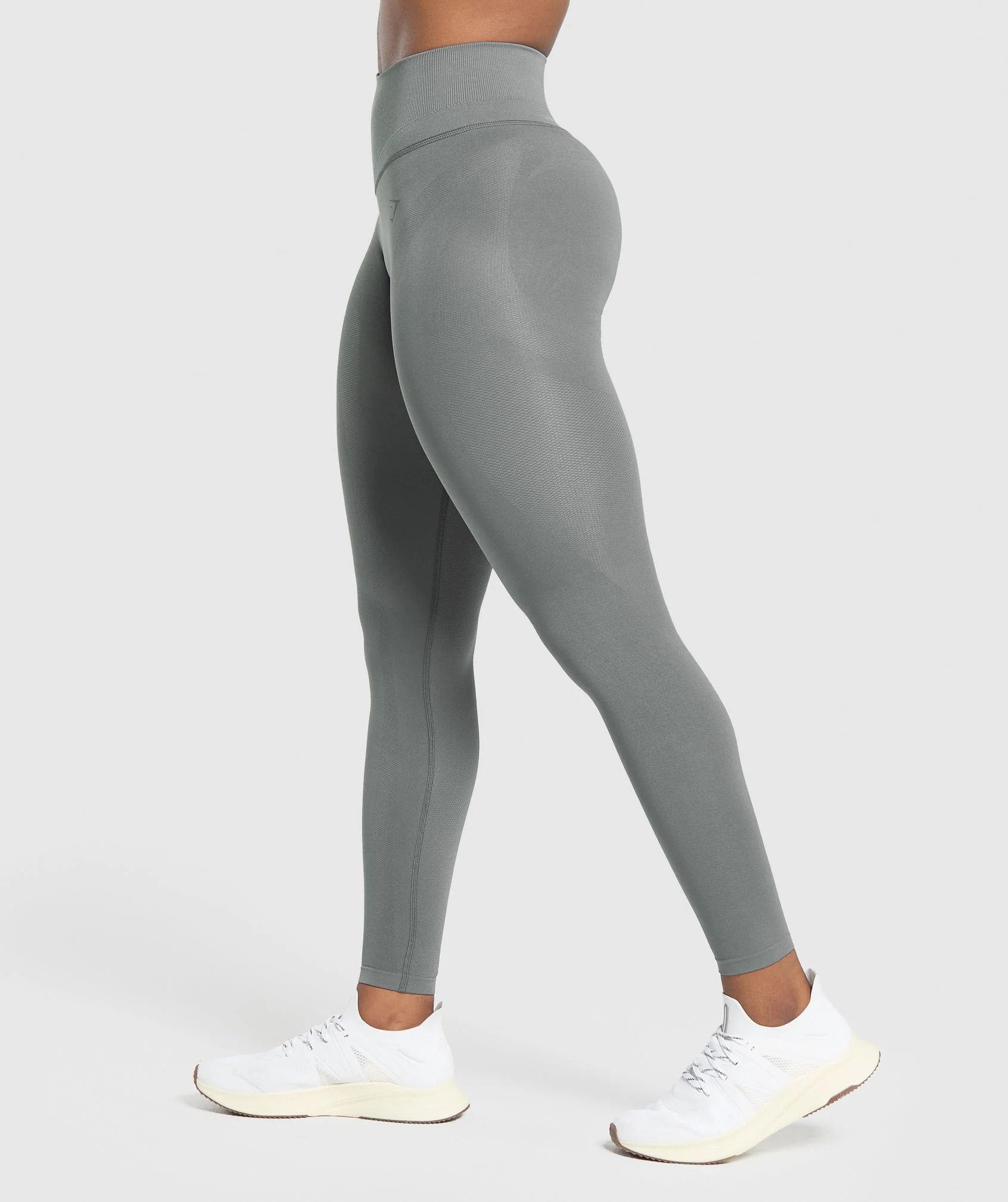 Gymshark Activate Seamless Leggings - Brushed Grey - Image 3
