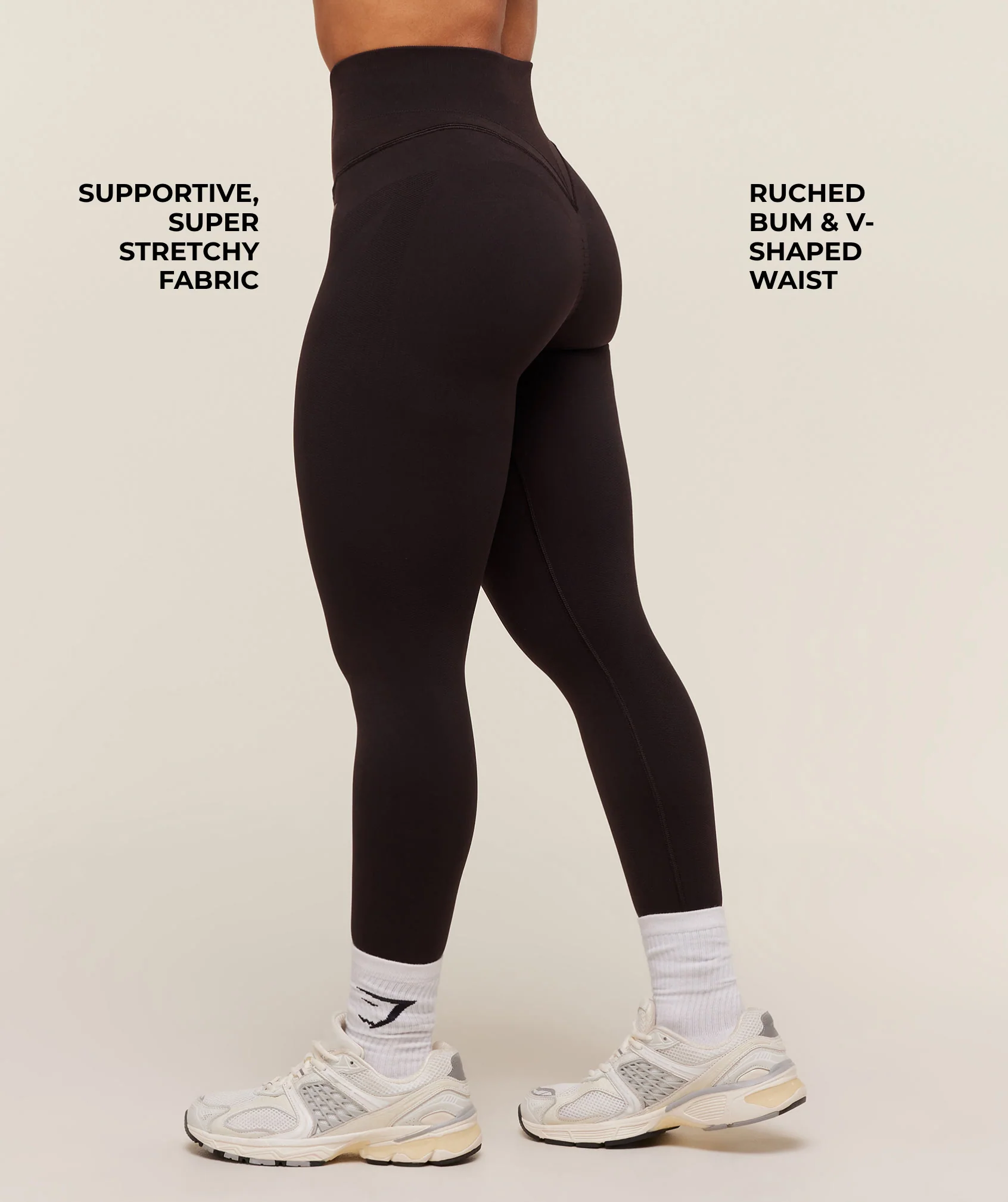 Gymshark Activate Seamless Leggings - Plum Brown - Image 2
