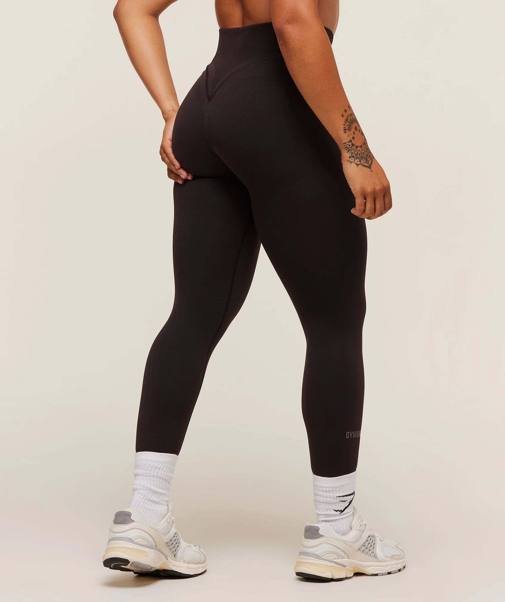 Gymshark Activate Seamless Leggings - Plum Brown - Image 3