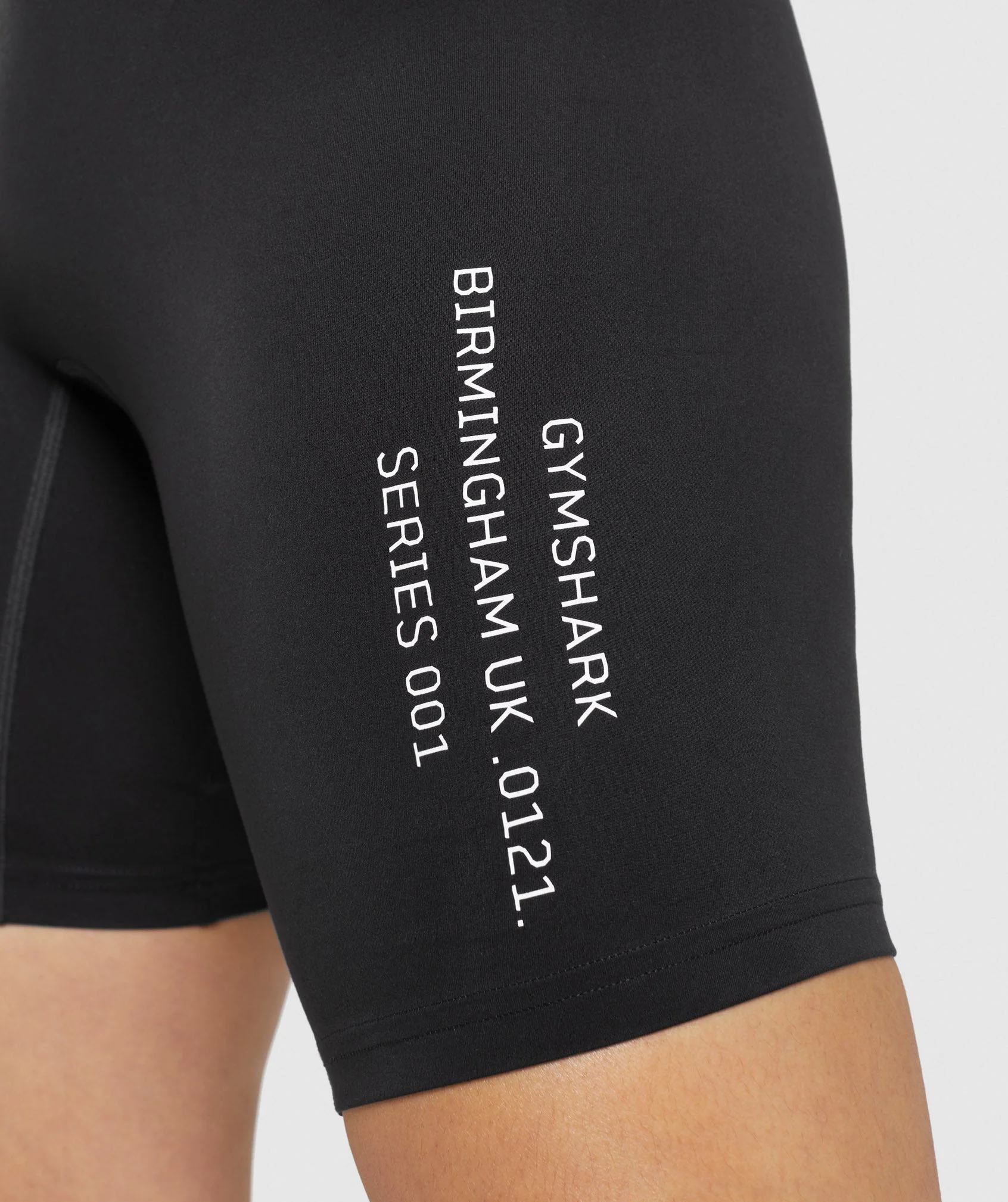 Gymshark Activated Graphic Cycling Shorts - Black - Image 3