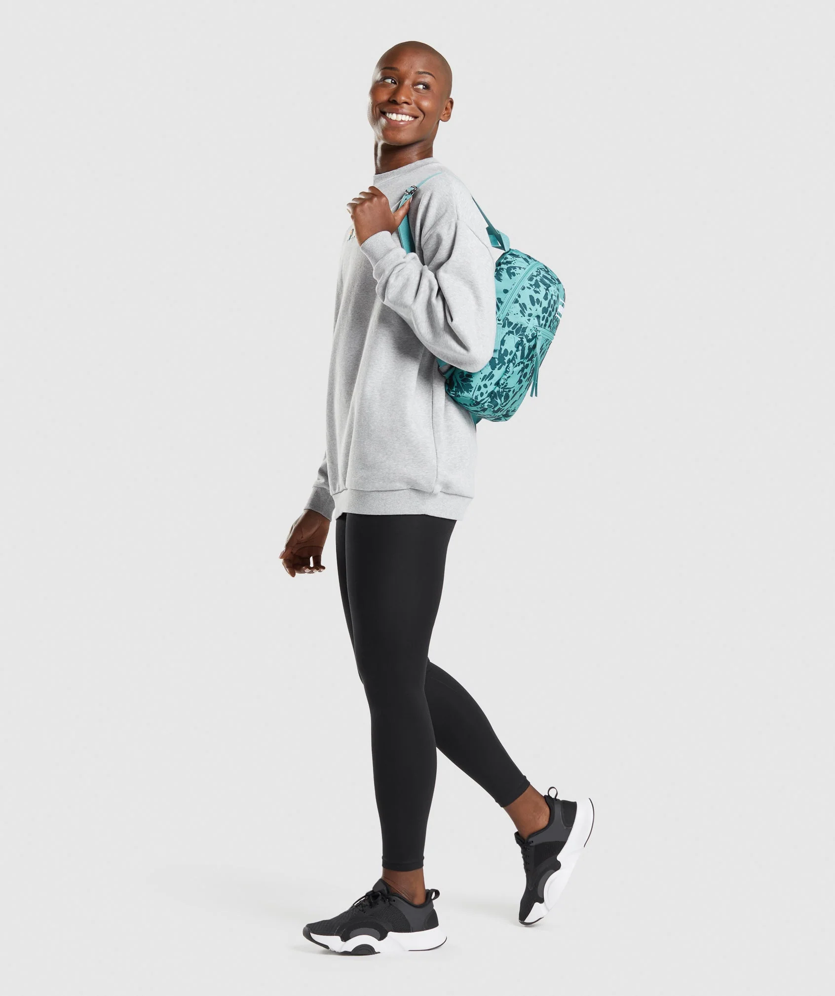 Gymshark Adapt Animal Graphic Mini Lifestyle BackPack - Teal Print - Image 4