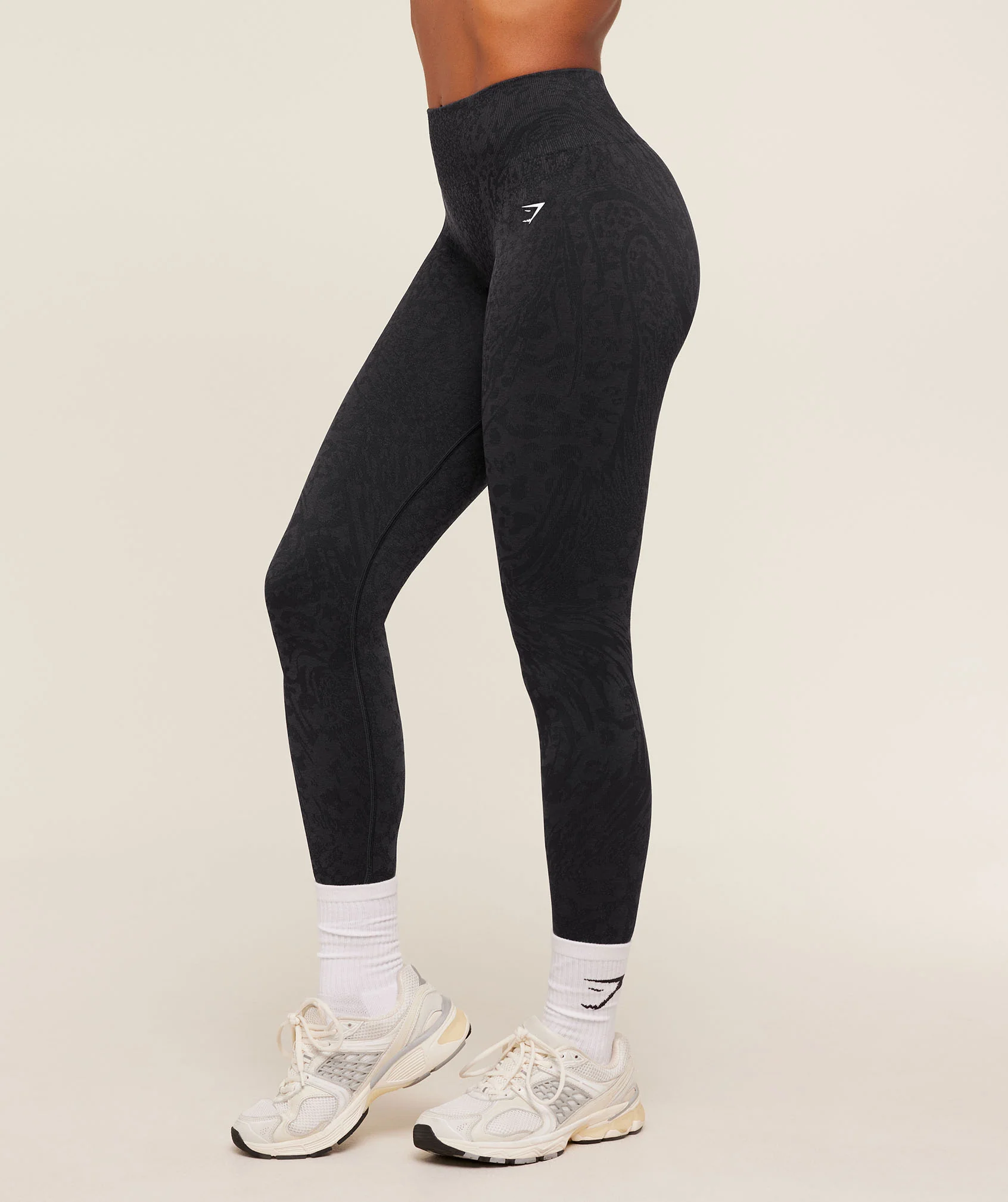 Gymshark Adapt Animal X Whitney Leggings - Black /  Asphalt Grey - Image 4