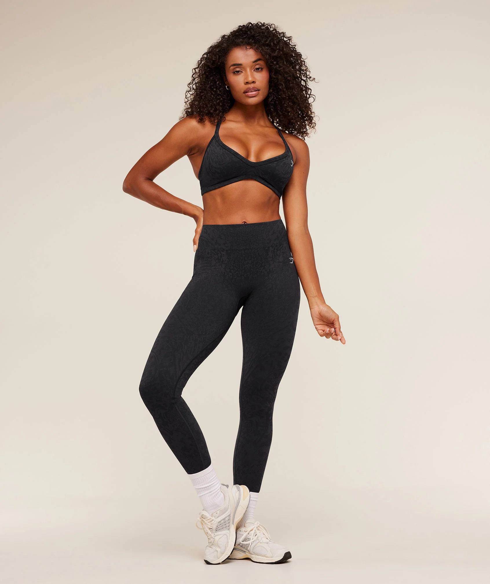 Gymshark Adapt Animal X Whitney Leggings - Black /  Asphalt Grey - Image 5