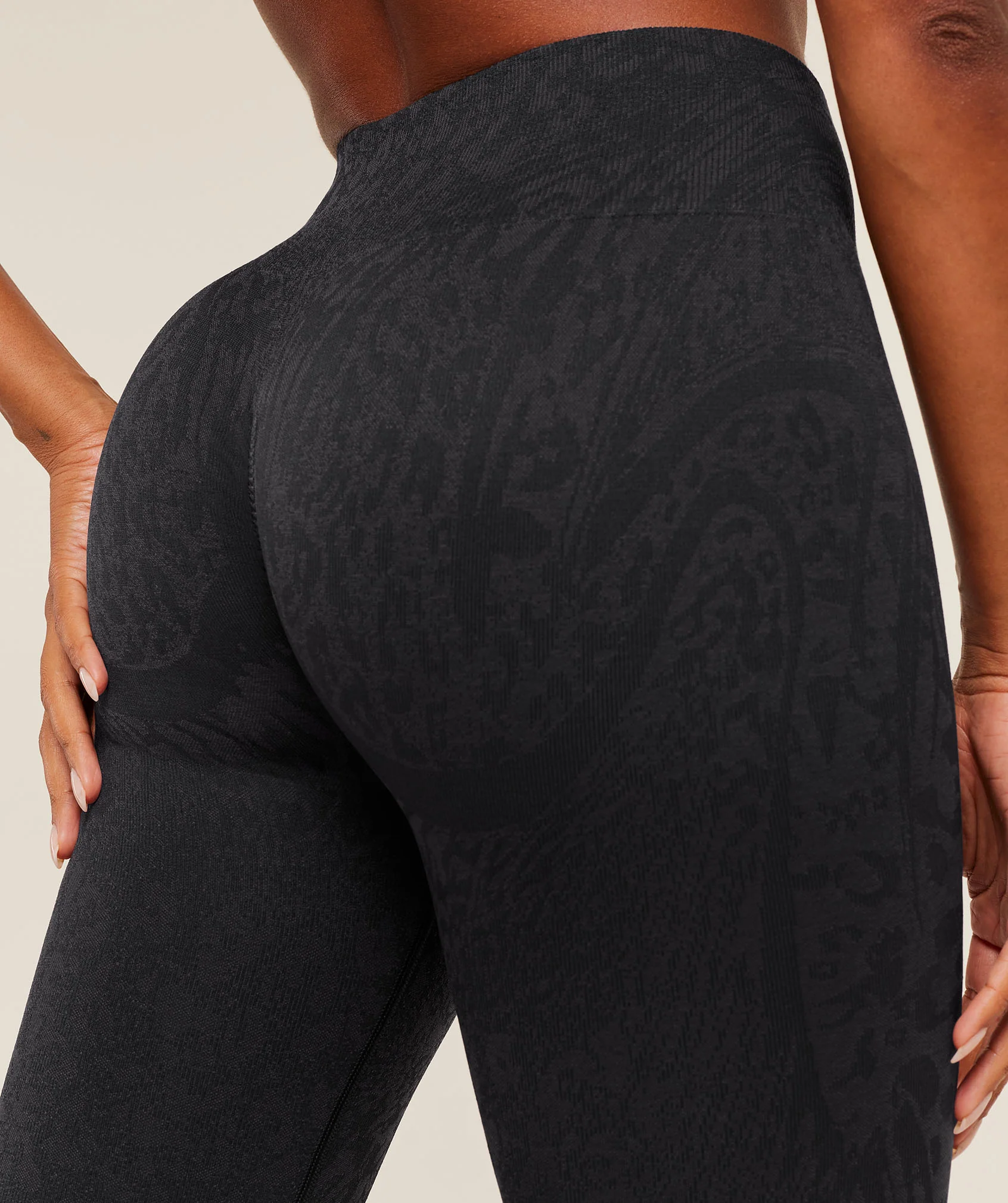 Gymshark Adapt Animal X Whitney Leggings - Black /  Asphalt Grey - Image 6
