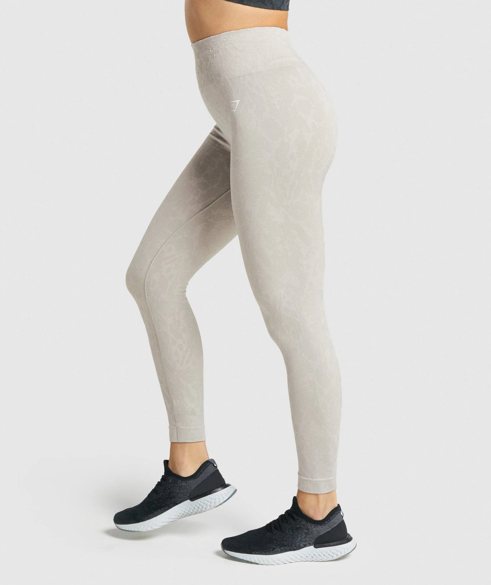 Gymshark Adapt Animal Seamless Leggings - Butterfly | Grey - Image 3