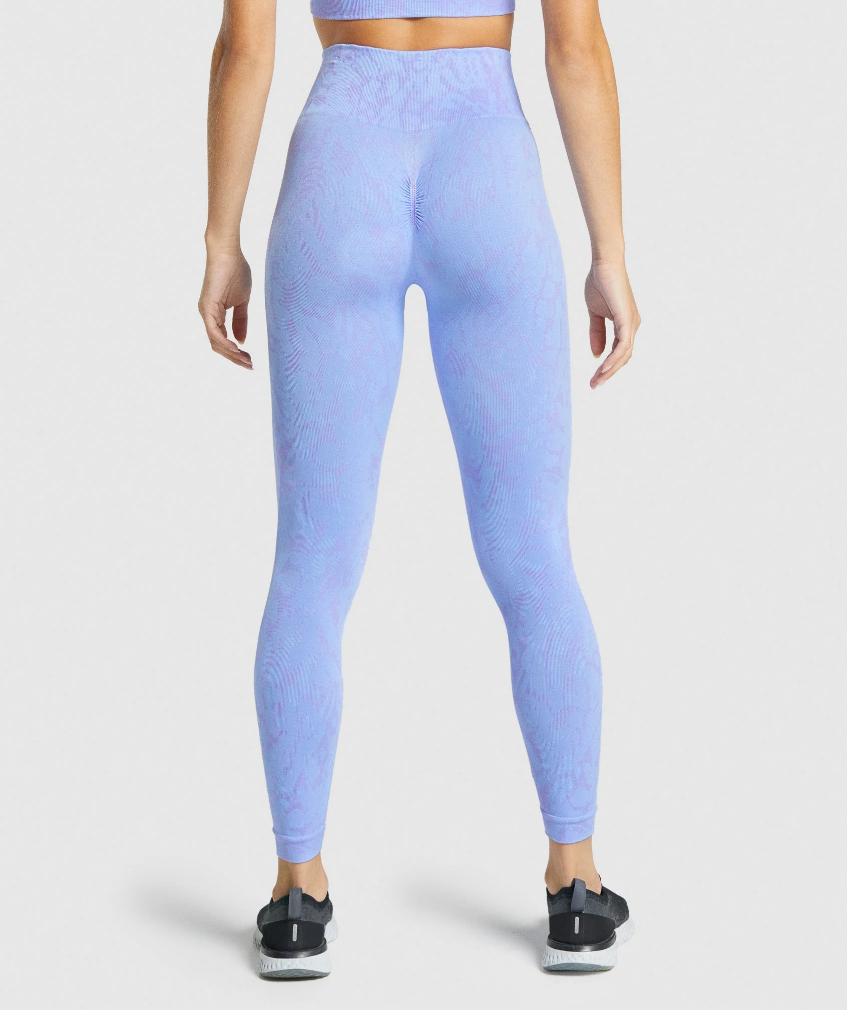Gymshark Adapt Animal Seamless Leggings - Butterfly | Light Blue - Image 4