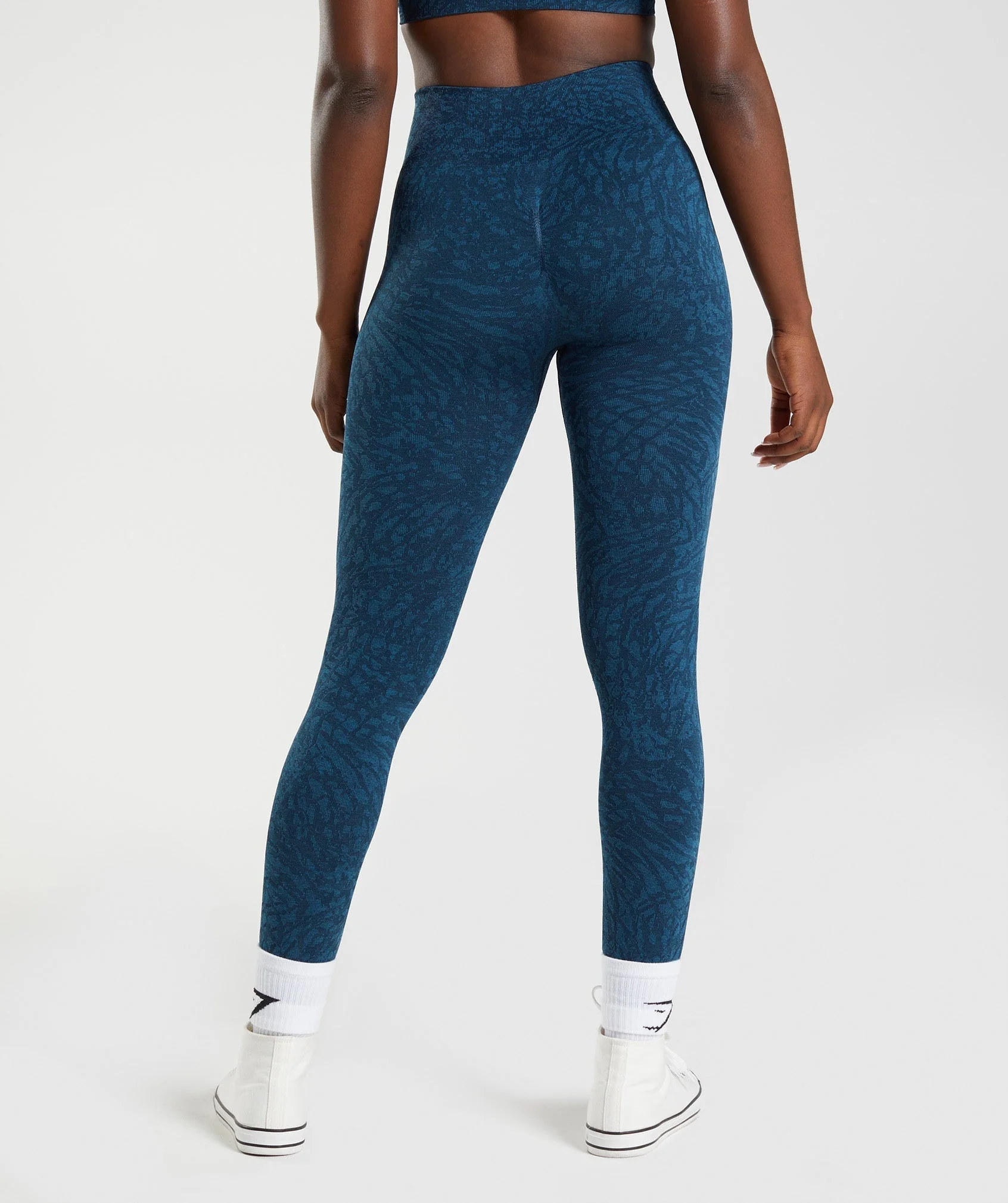 Gymshark Adapt Animal Seamless Leggings - Wild | Navy - Image 3