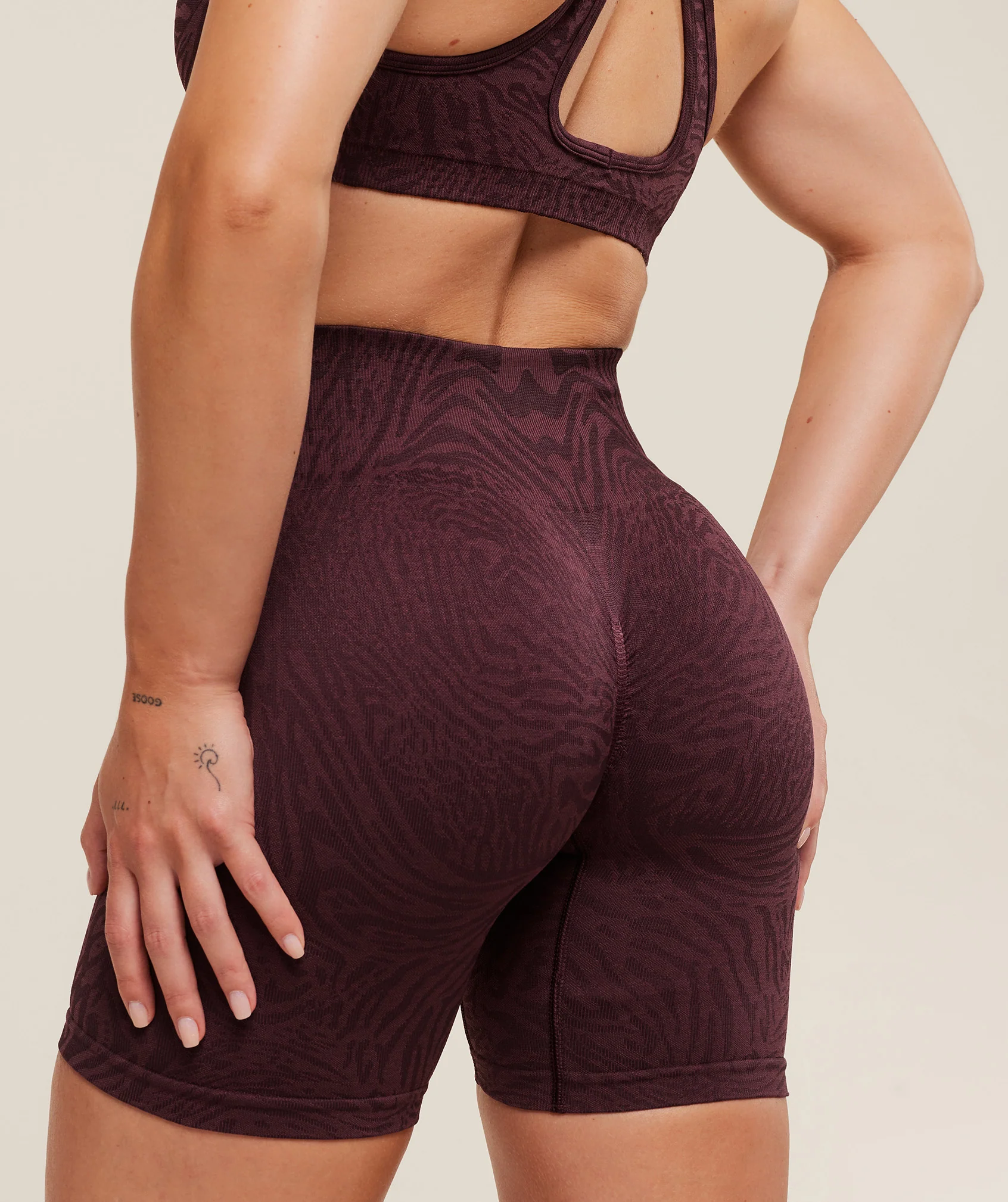 Gymshark Adapt Animal Seamless Shorts - Cherry Purple/Reset Pink - Image 5