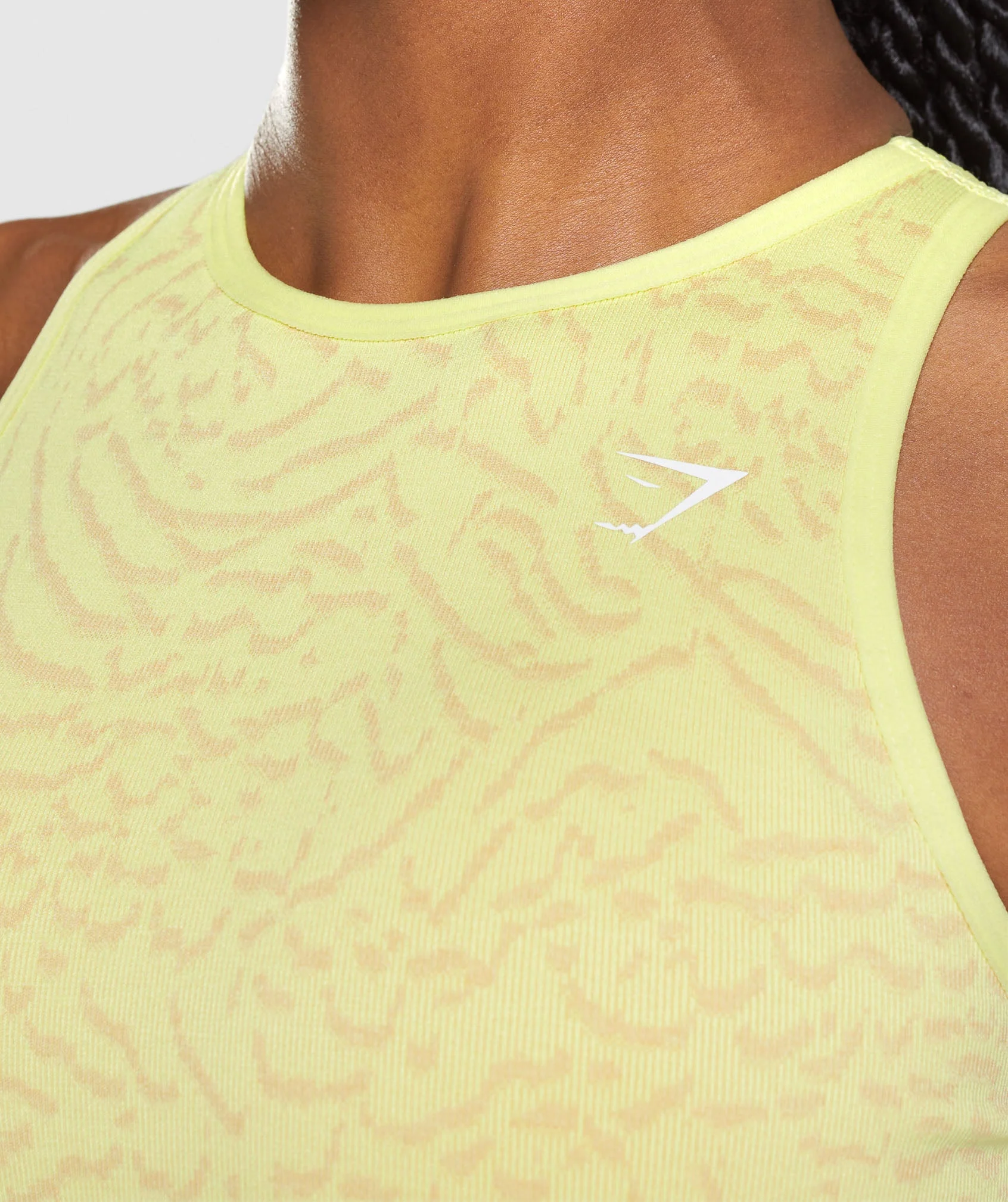 Gymshark Adapt Animal Seamless Sports Bra - Firefly Yellow - Image 5
