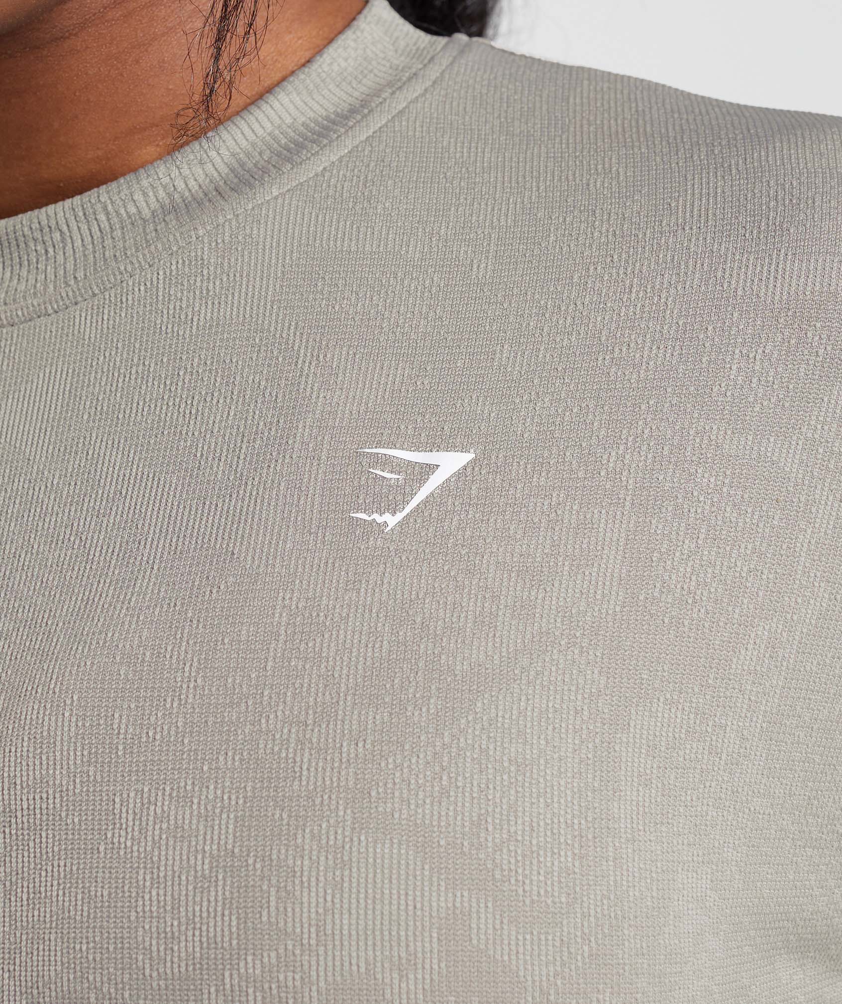 Gymshark Adapt Animal Seamless T-Shirt - Mushroom Brown/Urban Grey - Image 6