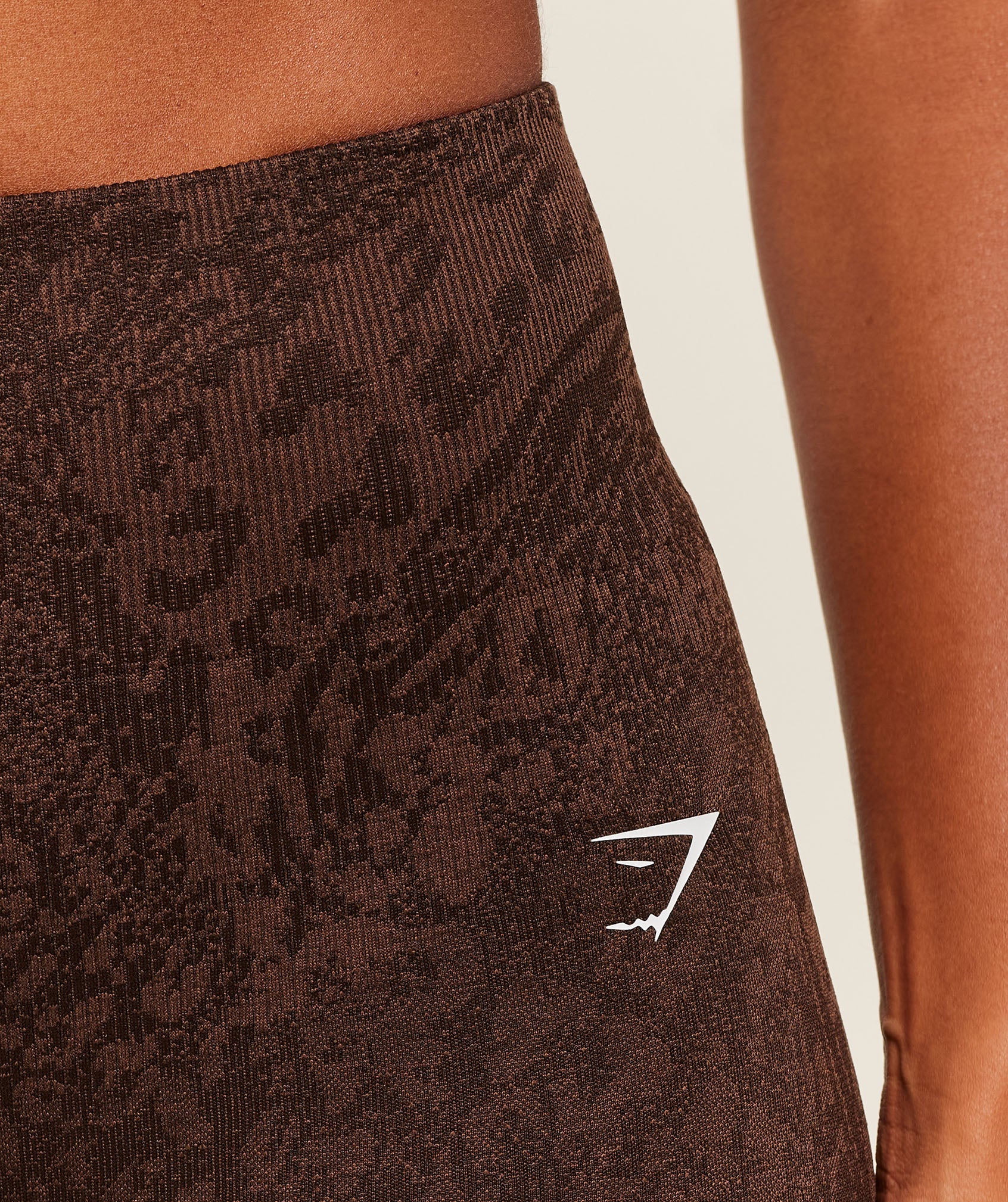 Gymshark Adapt Animal X Whitney Shorts - GS Archive Brown/GS Soft Brown - Image 7