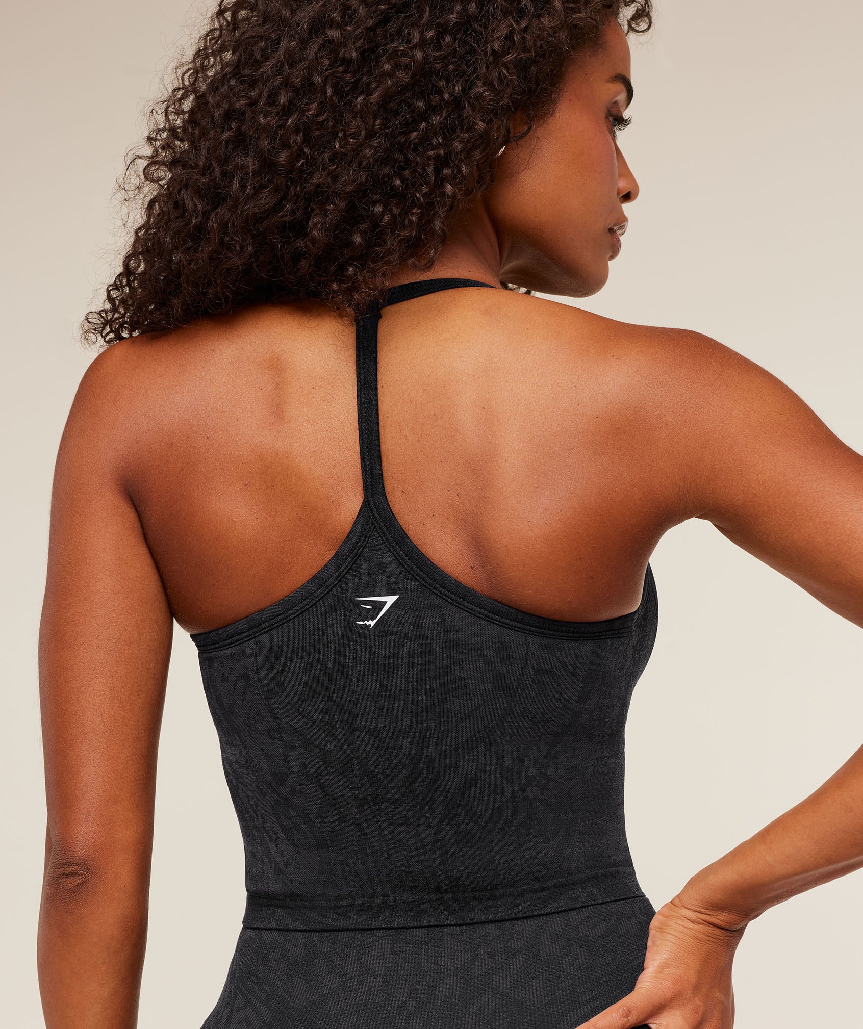 Gymshark Adapt Animal X Whitney Tank Top with Shelf - Black /  Asphalt Grey - Image 7