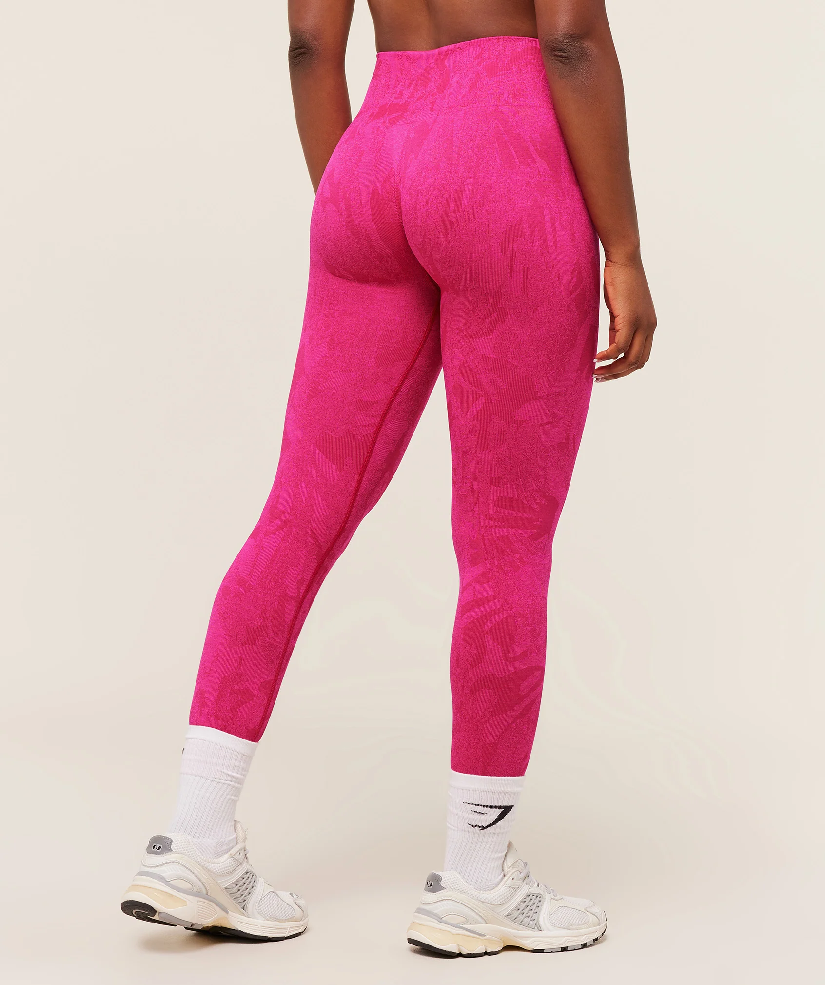 Gymshark Adapt Camo Seamless Leggings - Build Pink/Energy Pink - Image 2