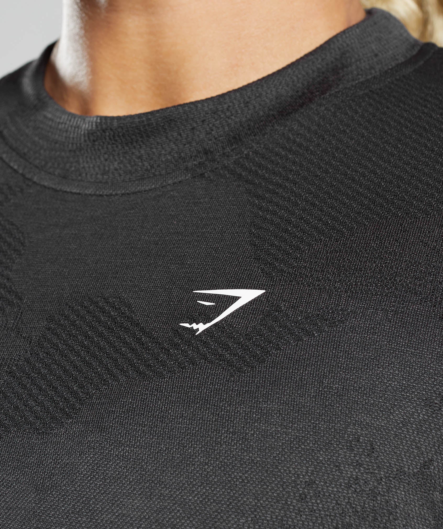 Gymshark Adapt Camo Seamless Long Sleeve Top - Lava | Black - Image 4