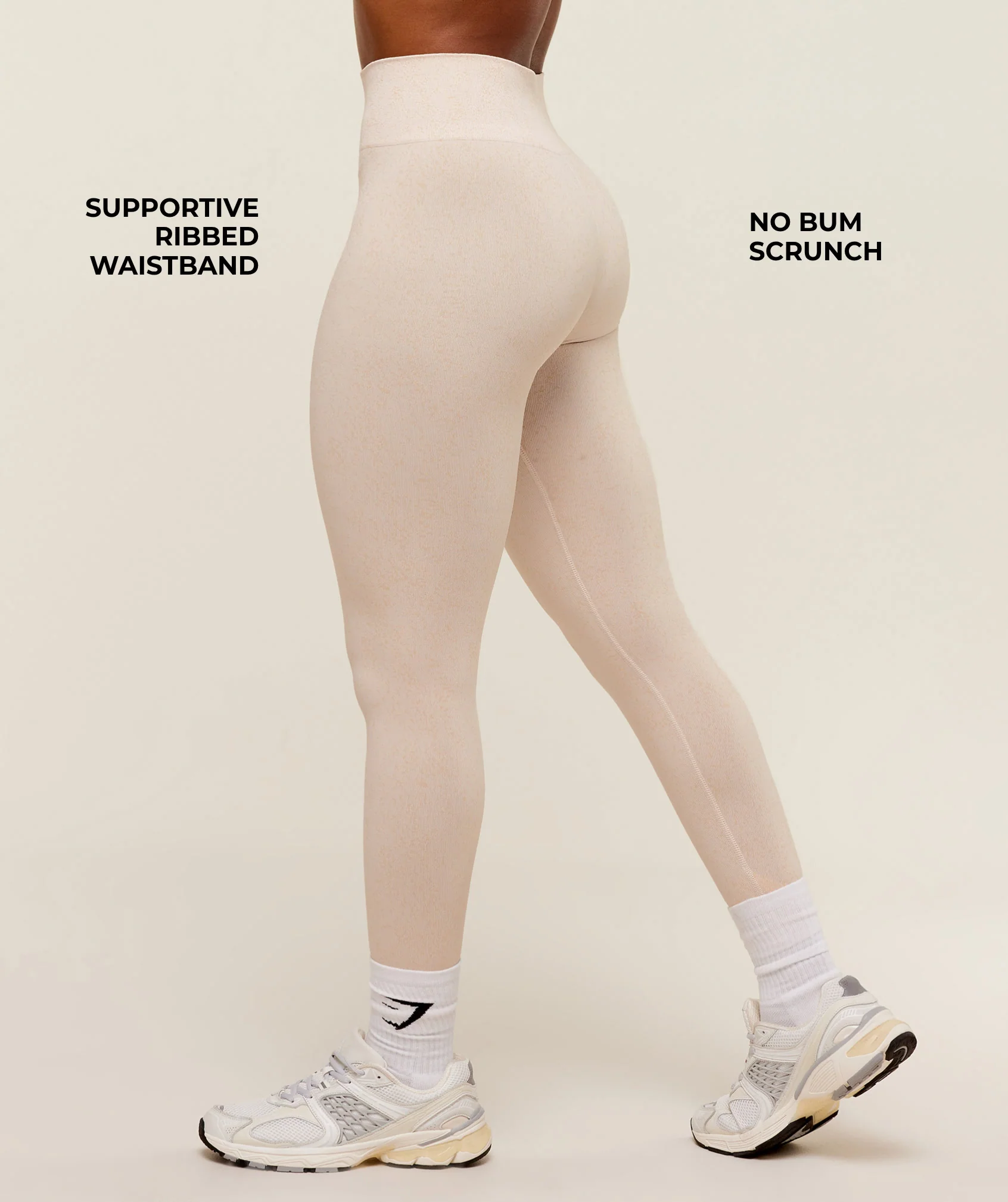 Gymshark Adapt Fleck x Whitney Leggings - Mineral | Coconut White - Image 4