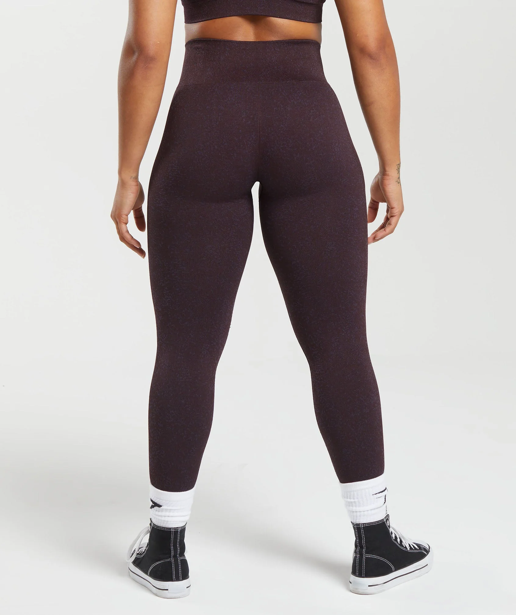 Gymshark Adapt Fleck x Whitney Leggings - Plum Brown/Dewberry Purple - Image 2