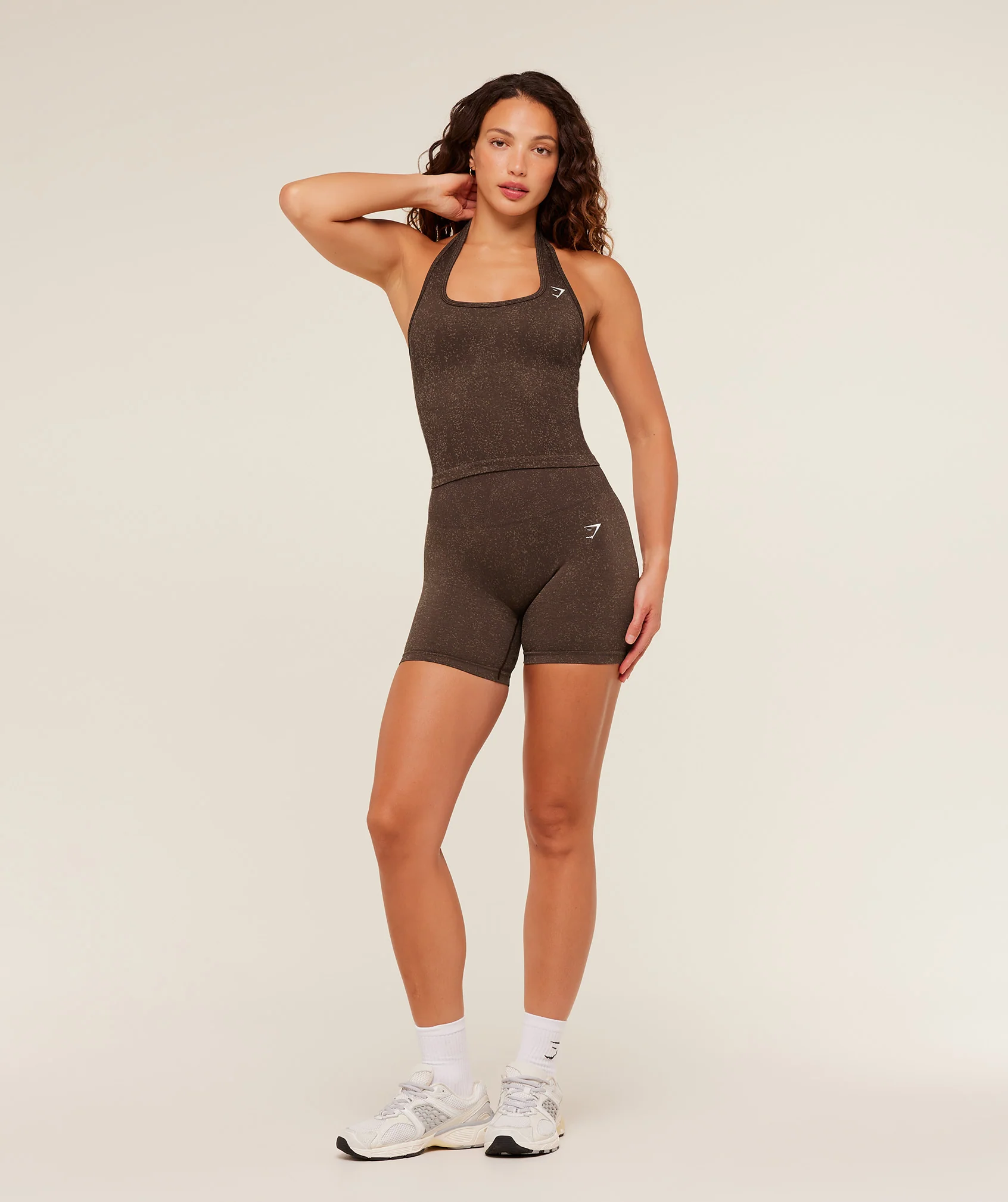 Gymshark Adapt Fleck Seamless Shorts - Archive Brown/Lifestyle Brown - Image 5