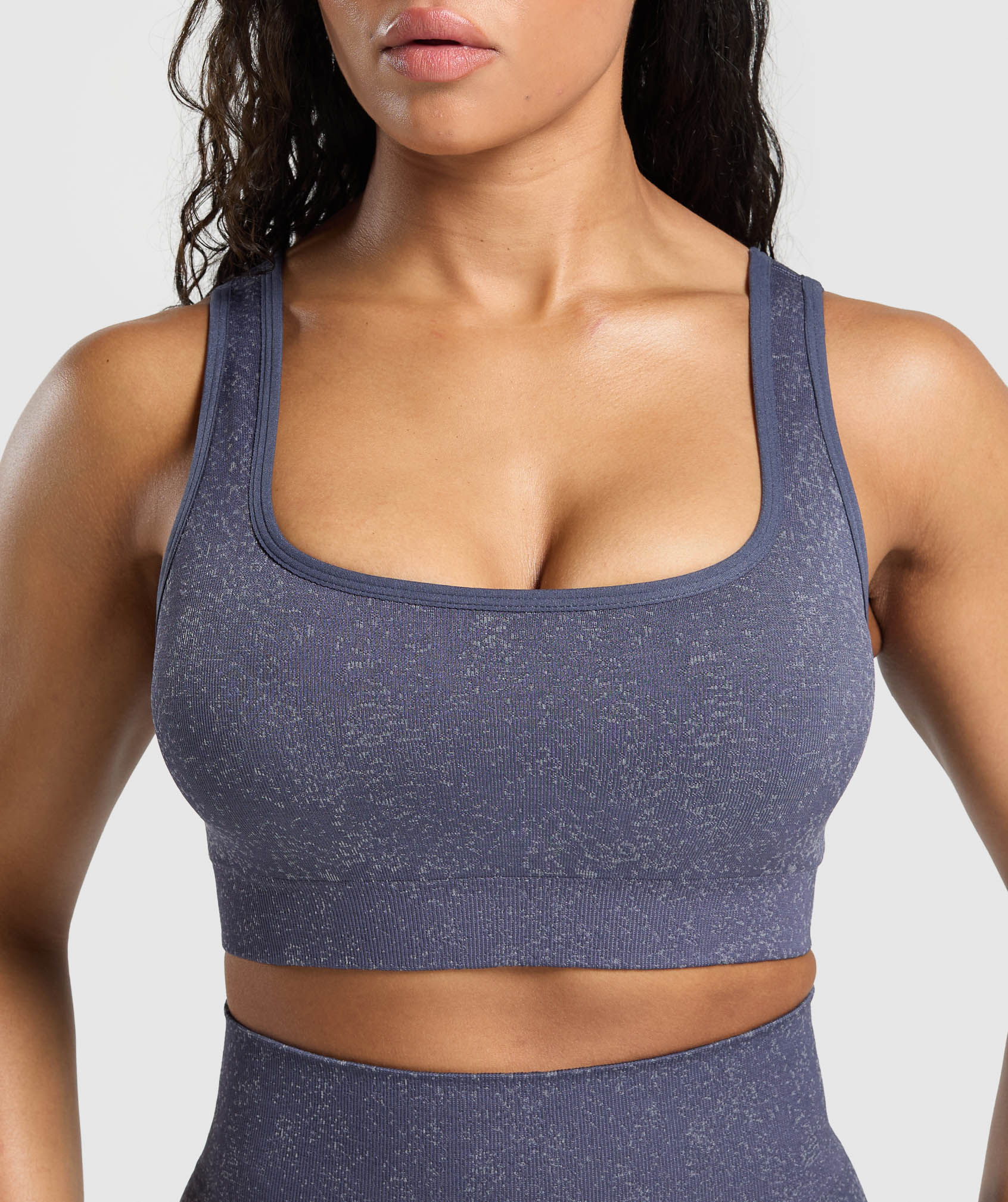 Gymshark Adapt Fleck Sports Bra - Weighted Purple/Metal Purple - Image 5