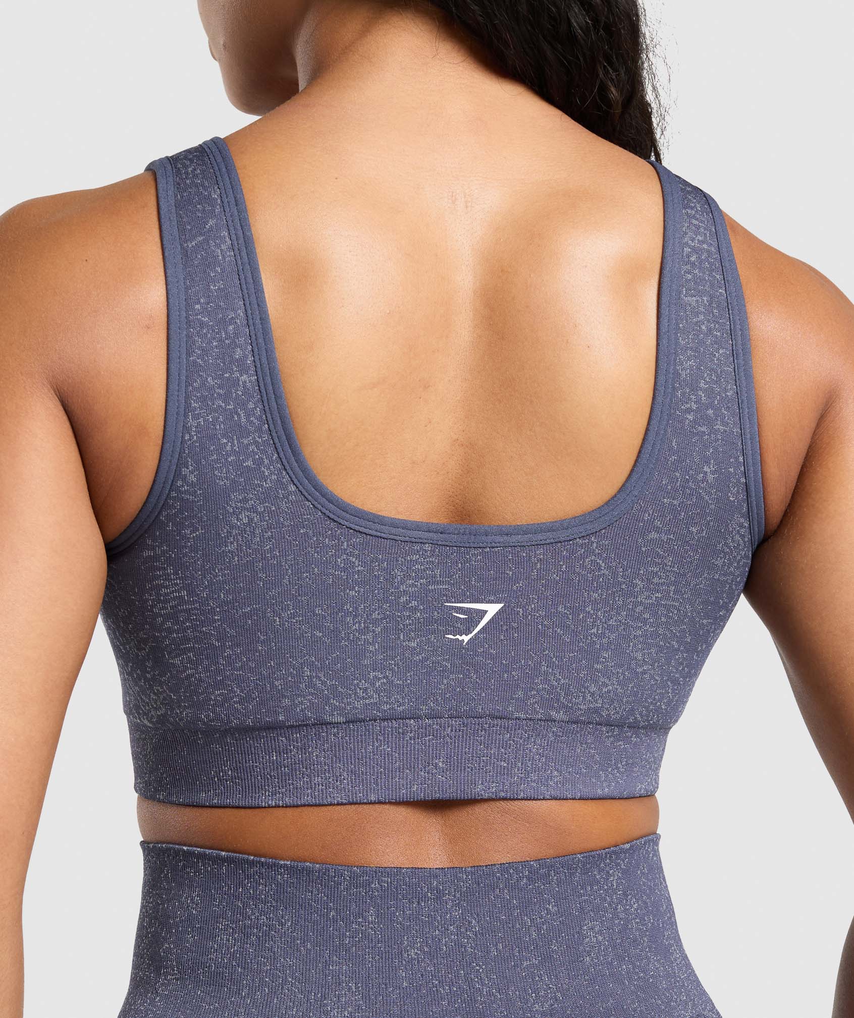 Gymshark Adapt Fleck Sports Bra - Weighted Purple/Metal Purple - Image 6