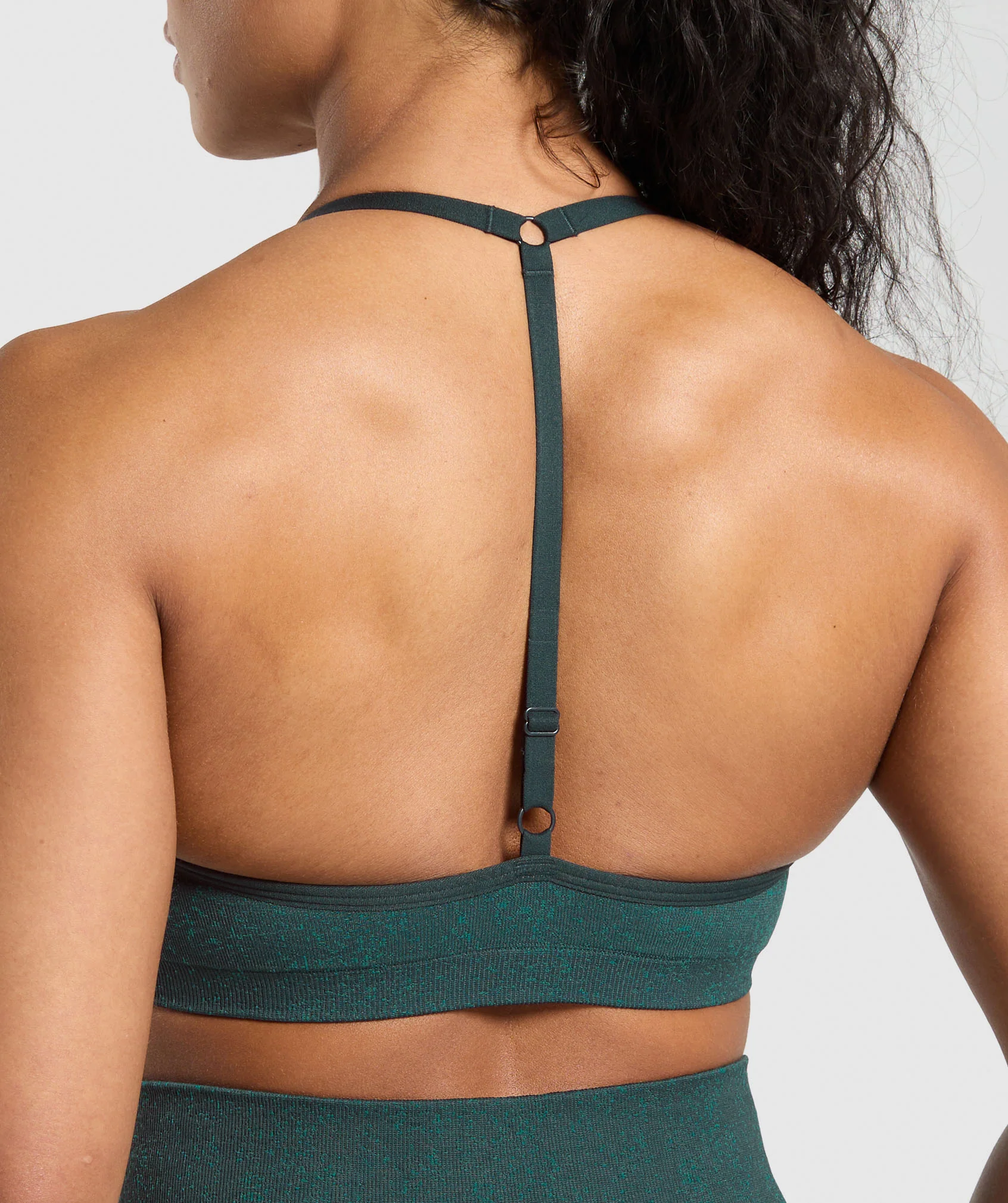 Gymshark Adapt Fleck T-Back Bra - Darkest Teal/Functional Teal - Image 4