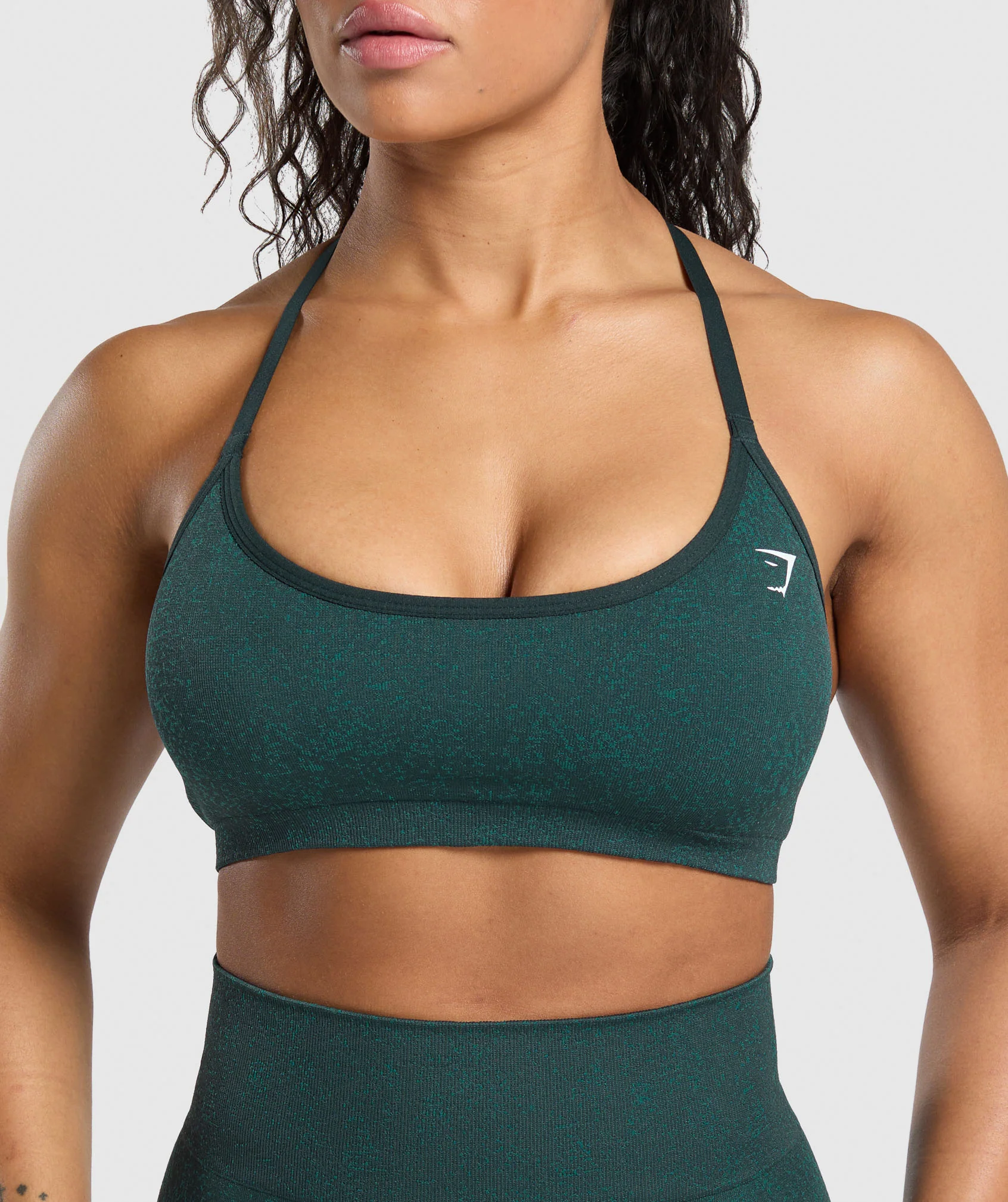 Gymshark Adapt Fleck T-Back Bra - Darkest Teal/Functional Teal - Image 5