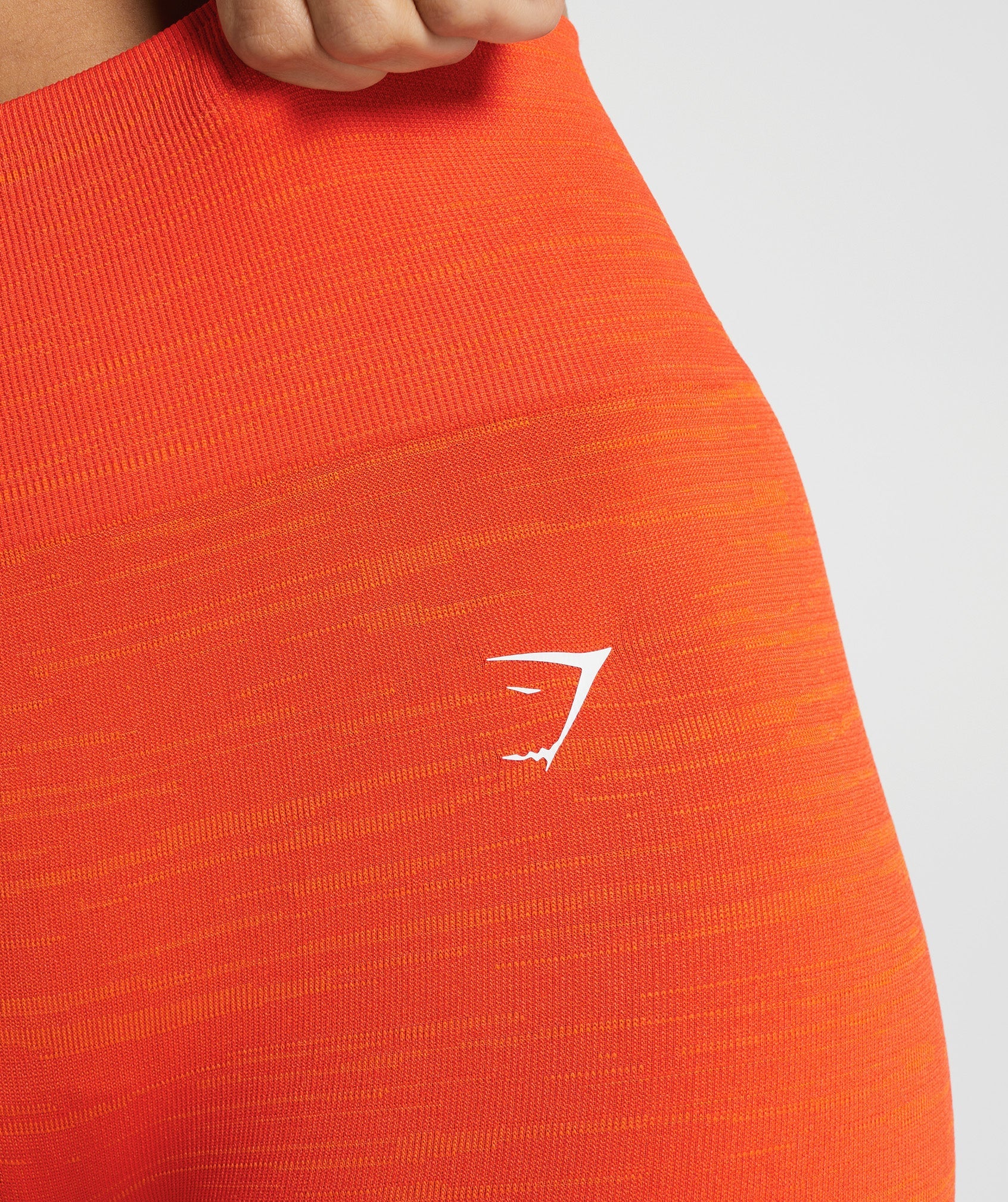Gymshark Adapt Marl Seamless Leggings - Pepper Red/Zesty Orange - Image 6