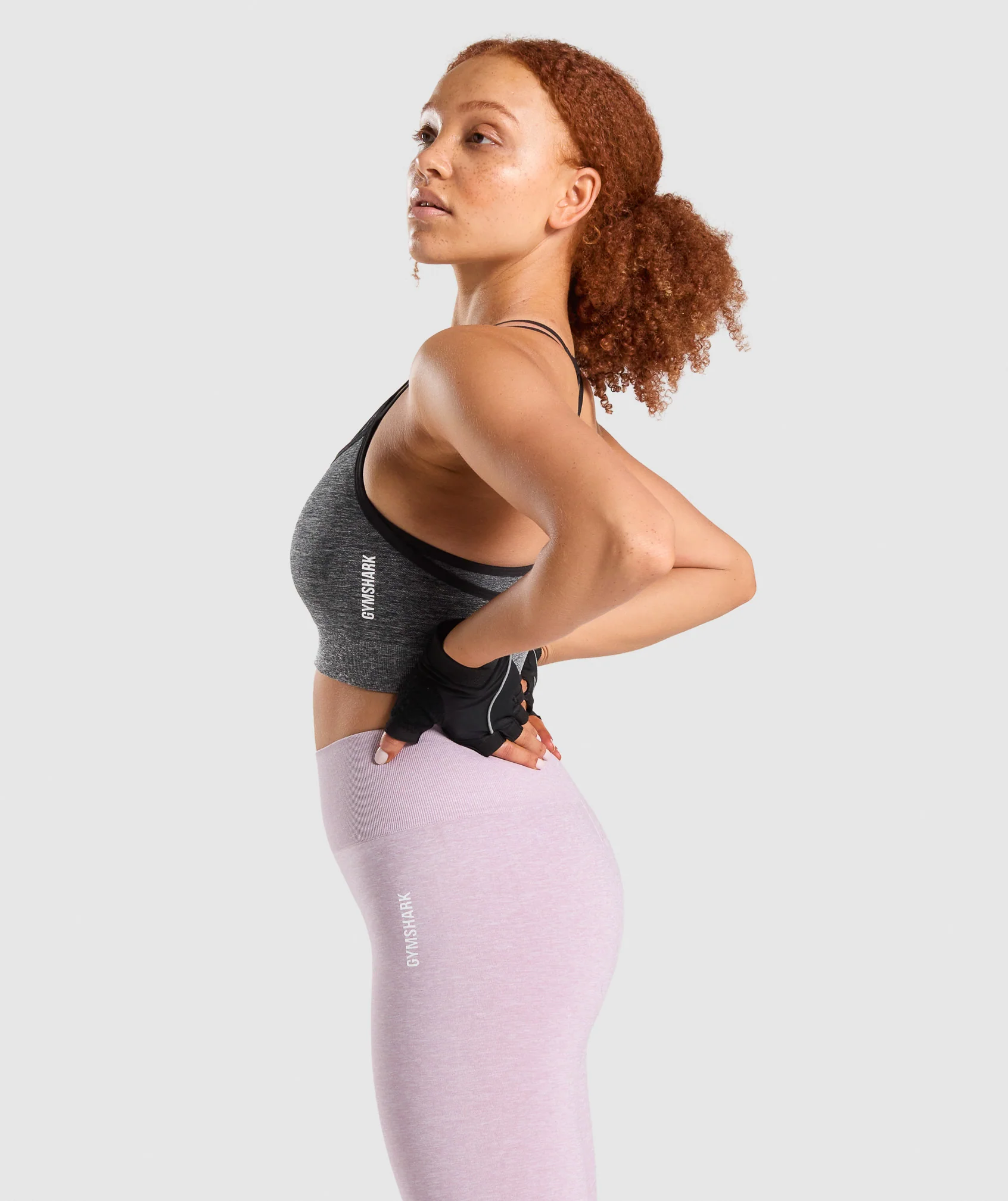 Gymshark Adapt Marl Seamless Sports Bra - Black - Image 3
