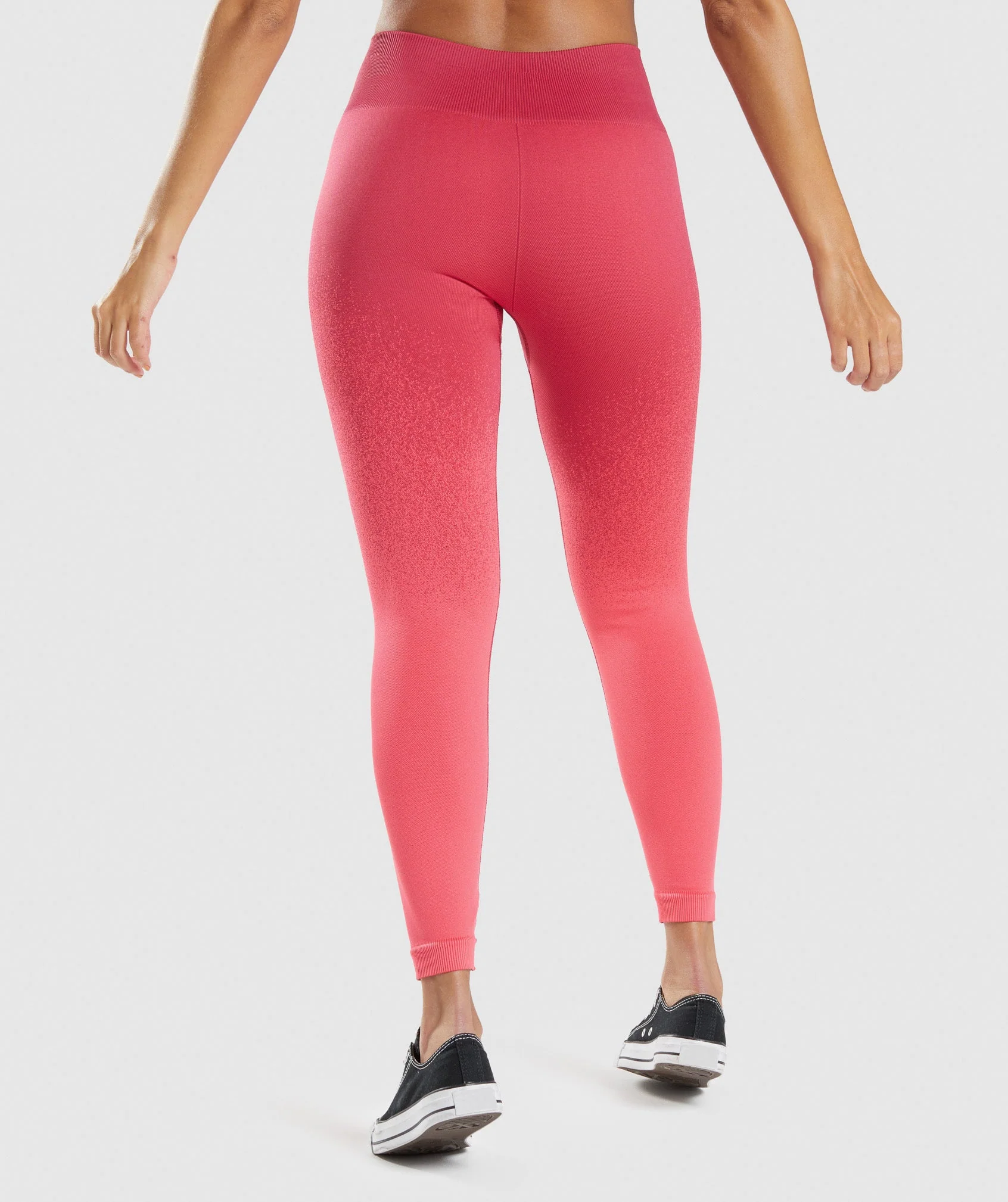 Gymshark Adapt Ombre Seamless Leggings - Pink/Red - Image 2