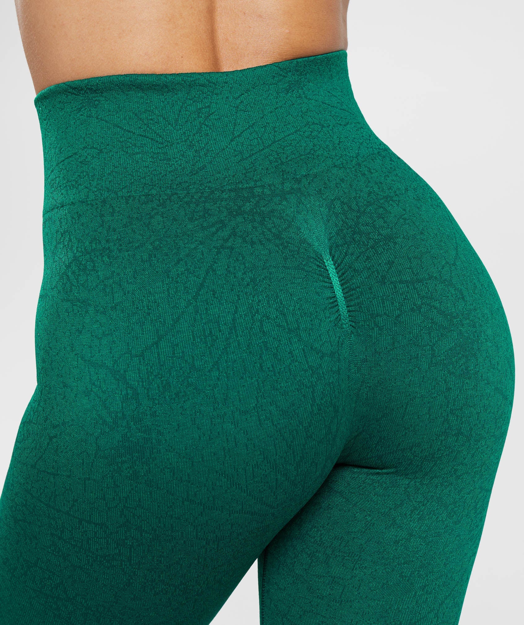 Gymshark Adapt Pattern Seamless Leggings - Forest Green/Rich Green - Image 6