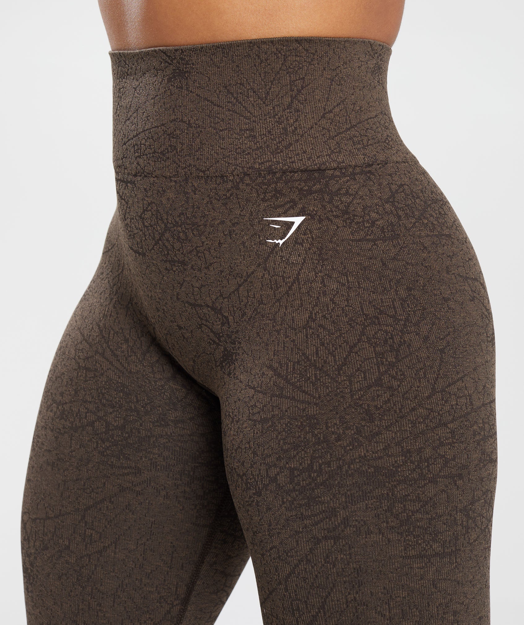 Gymshark Adapt Pattern Seamless Leggings - Woodland Brown/Soul Brown - Image 5