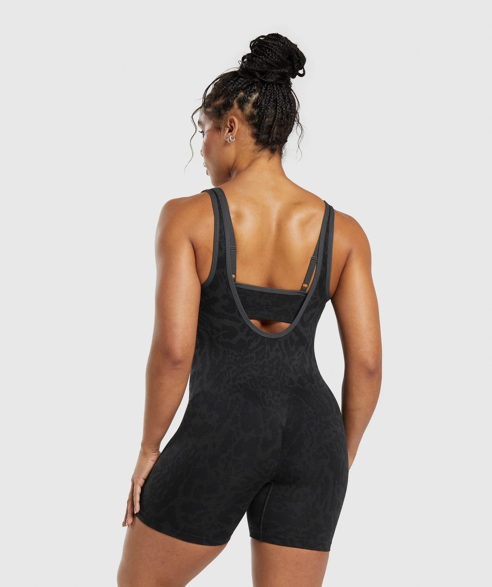 Gymshark Adapt Safari All In One - Black/Asphalt Grey - Image 2