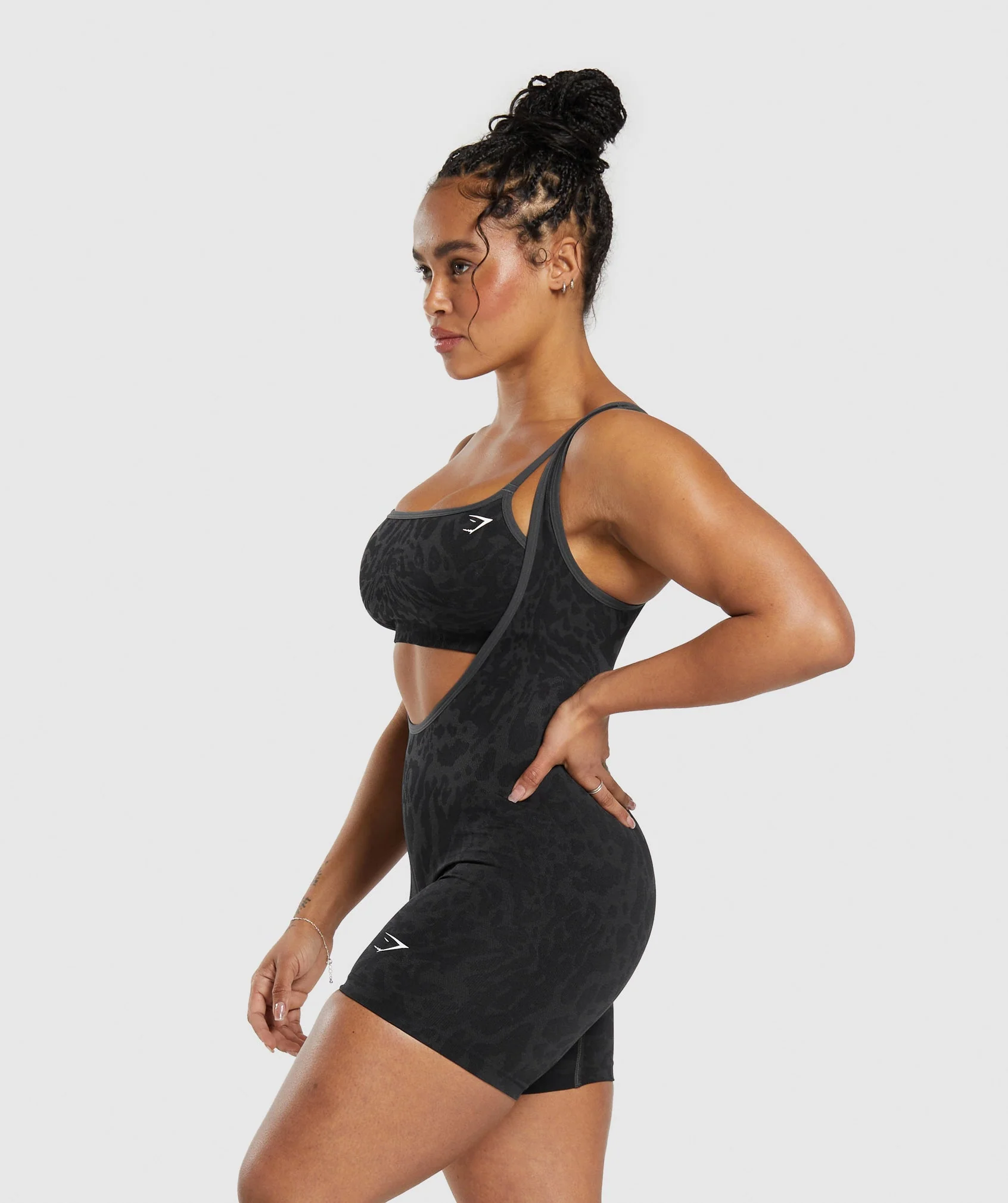 Gymshark Adapt Safari All In One - Black/Asphalt Grey - Image 3