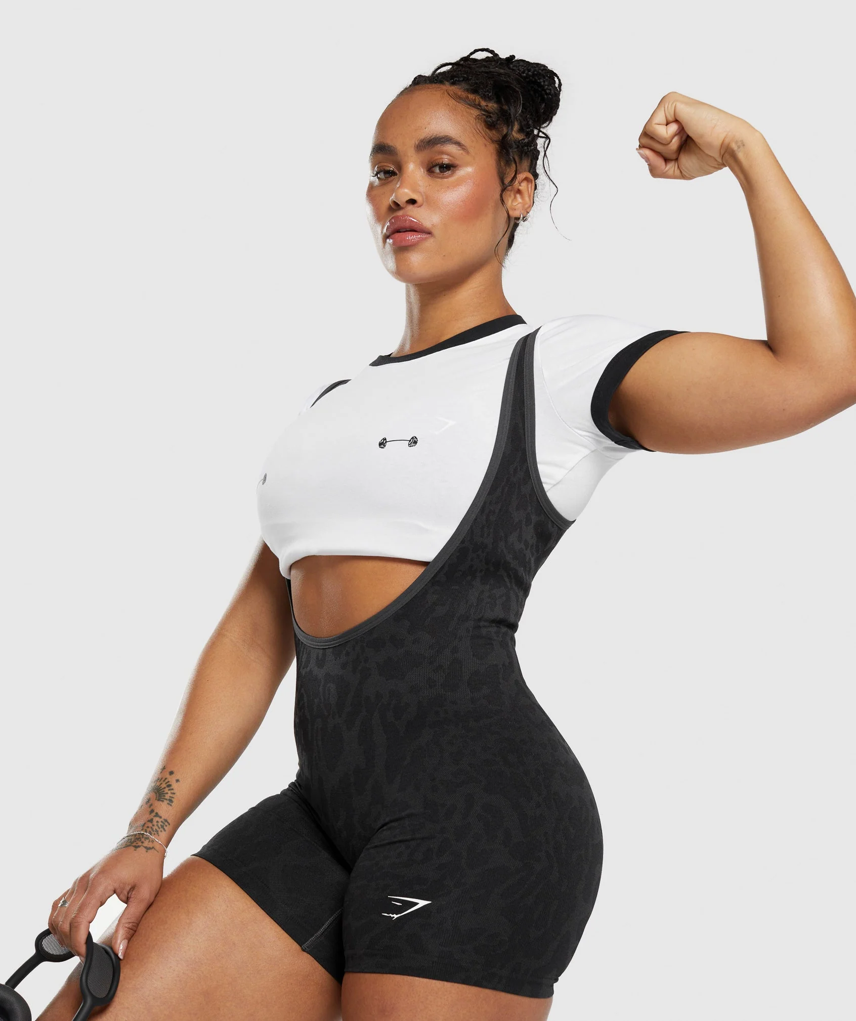 Gymshark Adapt Safari All In One - Black/Asphalt Grey - Image 5