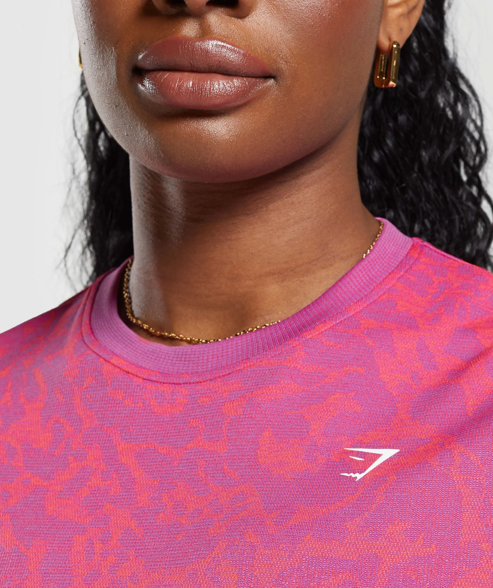 Gymshark Adapt Safari Seamless Faded T-Shirt - Shelly Pink/Fly Coral - Image 5