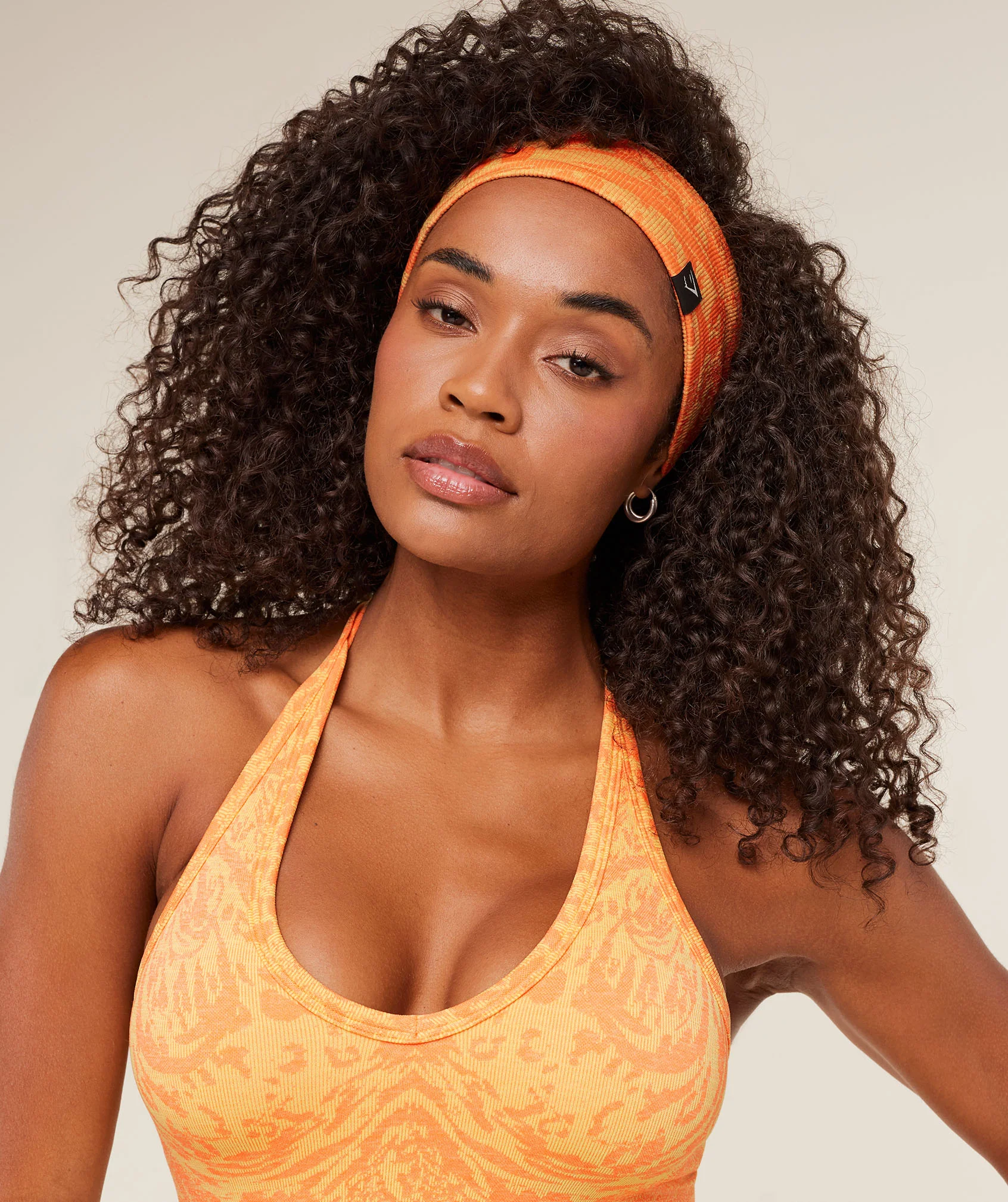 Gymshark Adapt Seamless Headband - GS Dayglow Peach/GS Sorbet Yellow
