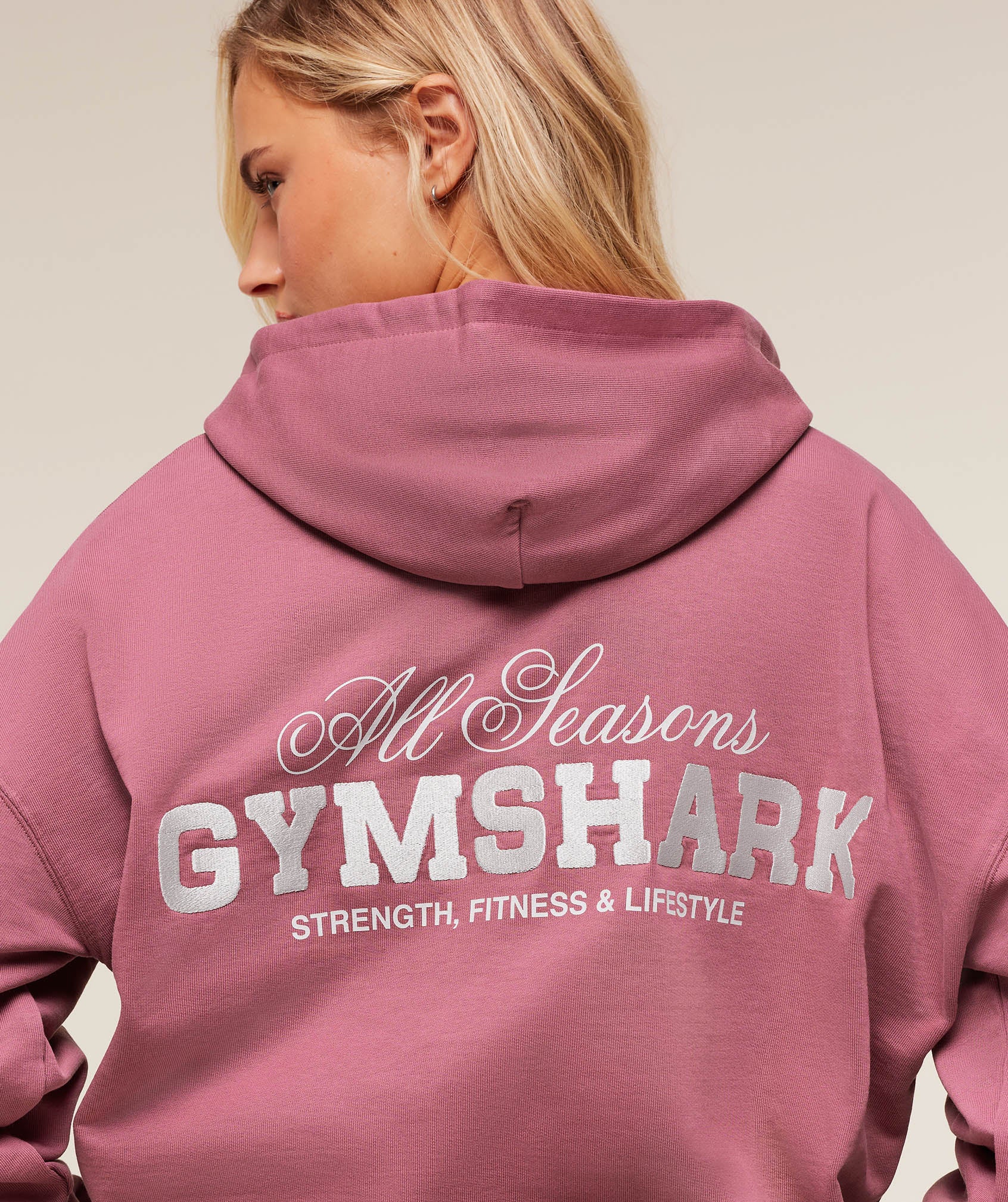 Gymshark All Seasons Graphic Hoodie - Reset Pink - Image 5