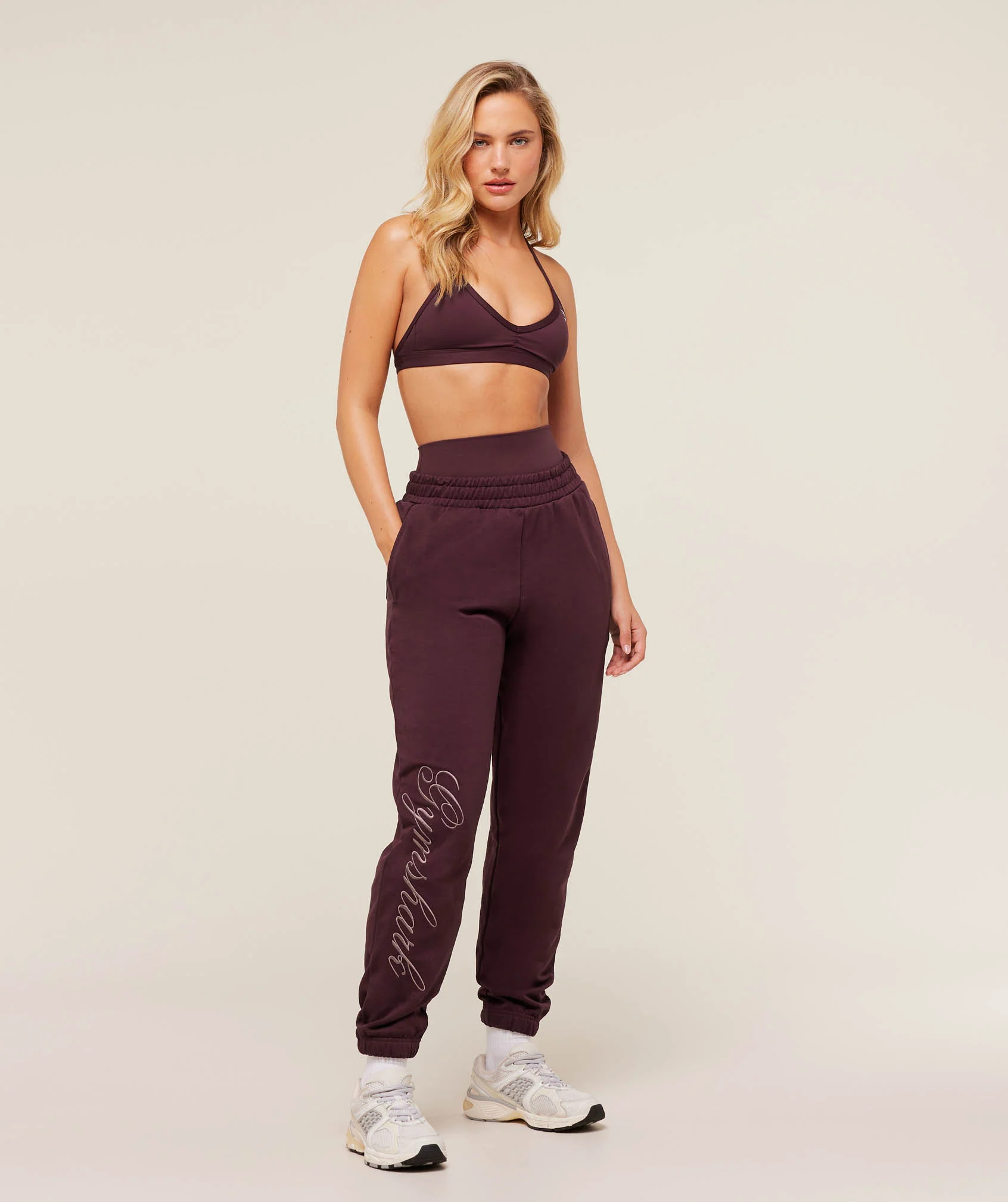 Gymshark All Seasons Graphic Joggers - GS Cherry Purple - Image 4