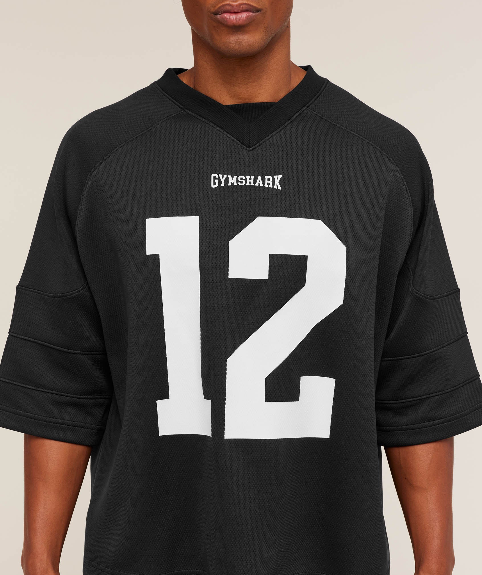 Gymshark American Football Jersey - Black - Image 5