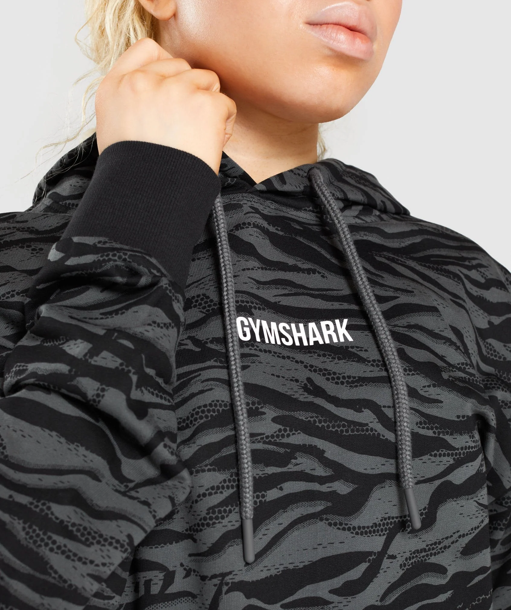 Gymshark Animal Graphic Hoodie - Black Print - Image 6
