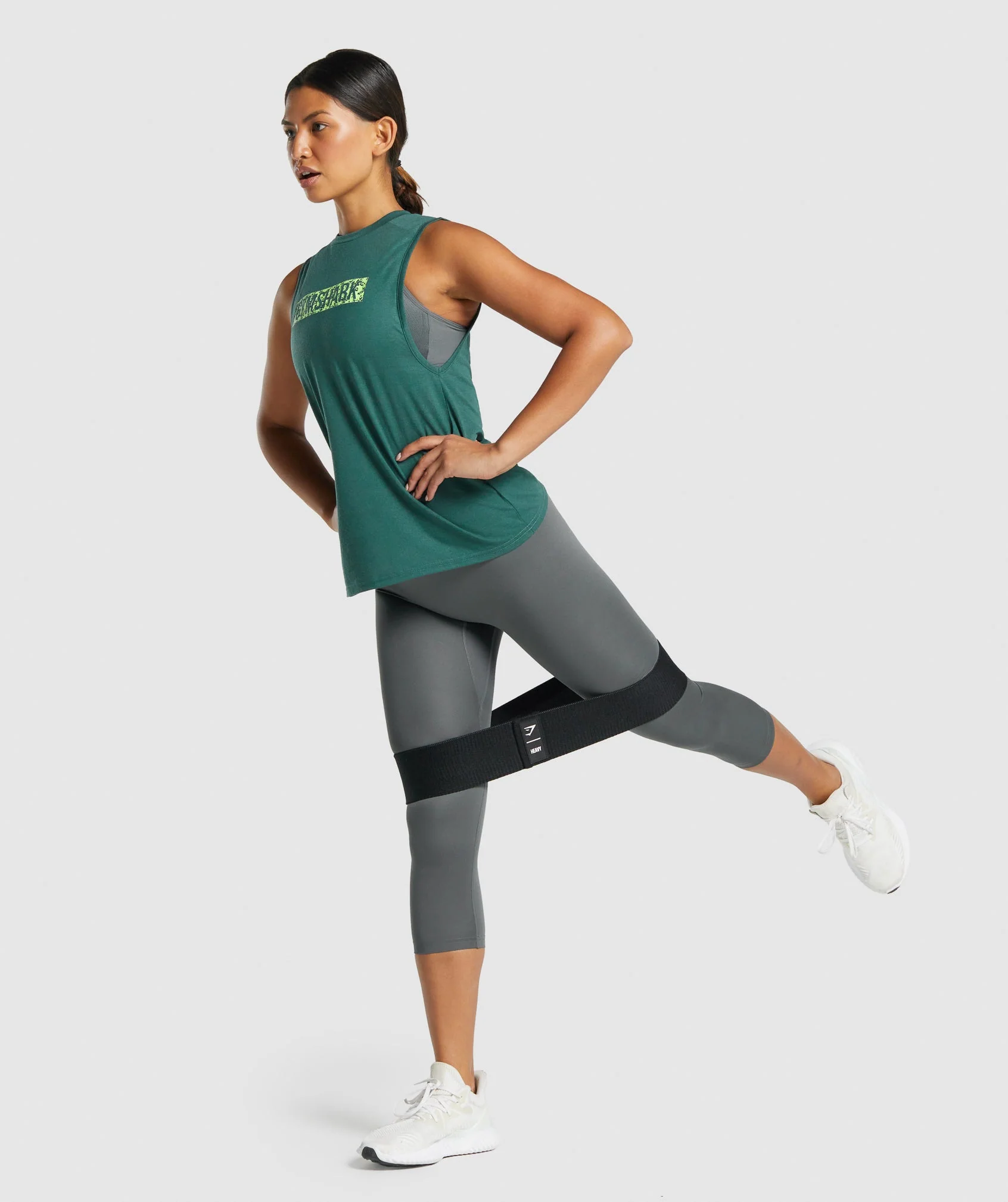 Gymshark Animal Graphic Infill Tank - Green - Image 4