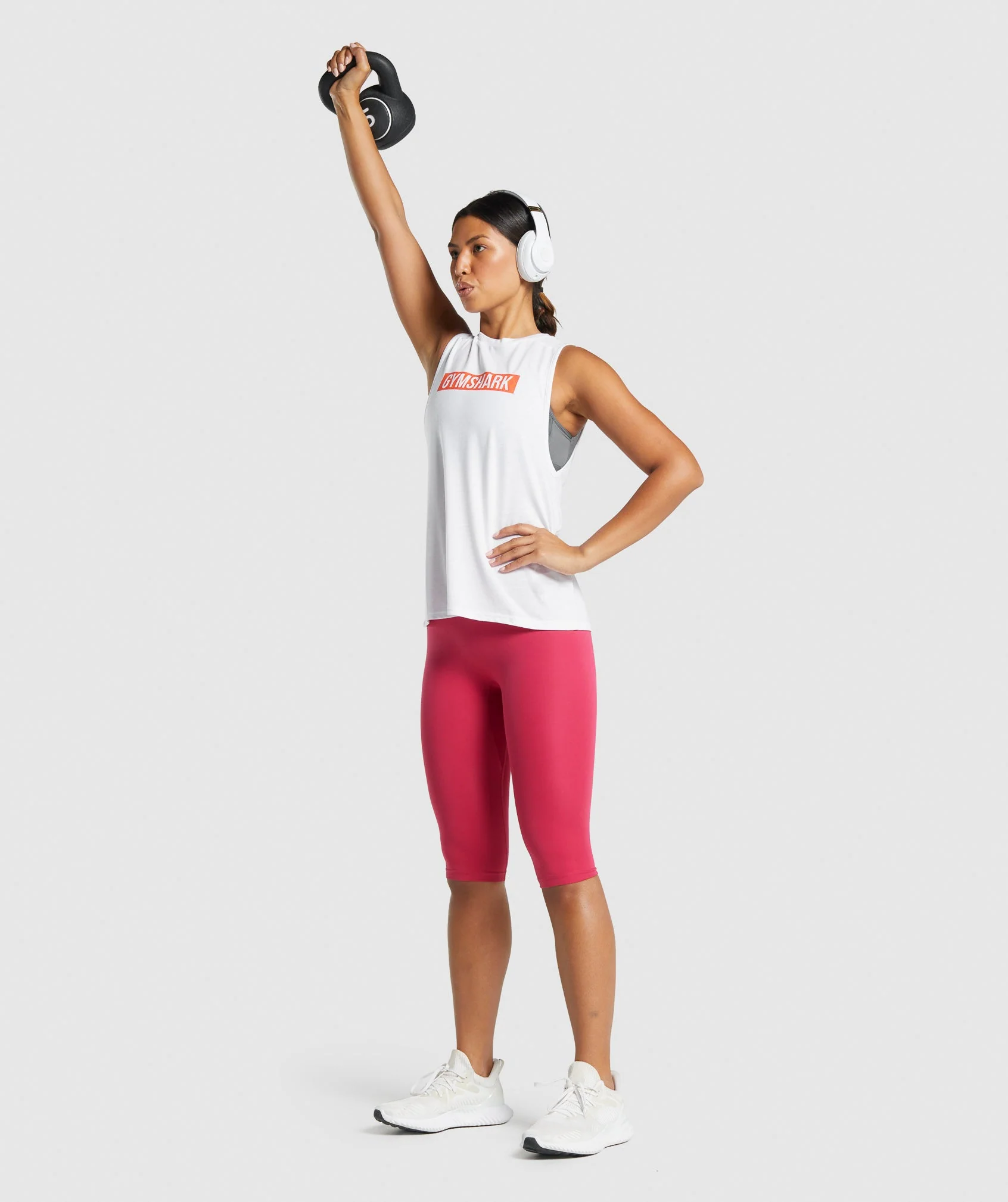 Gymshark Animal Graphic Infill Tank - White - Image 4